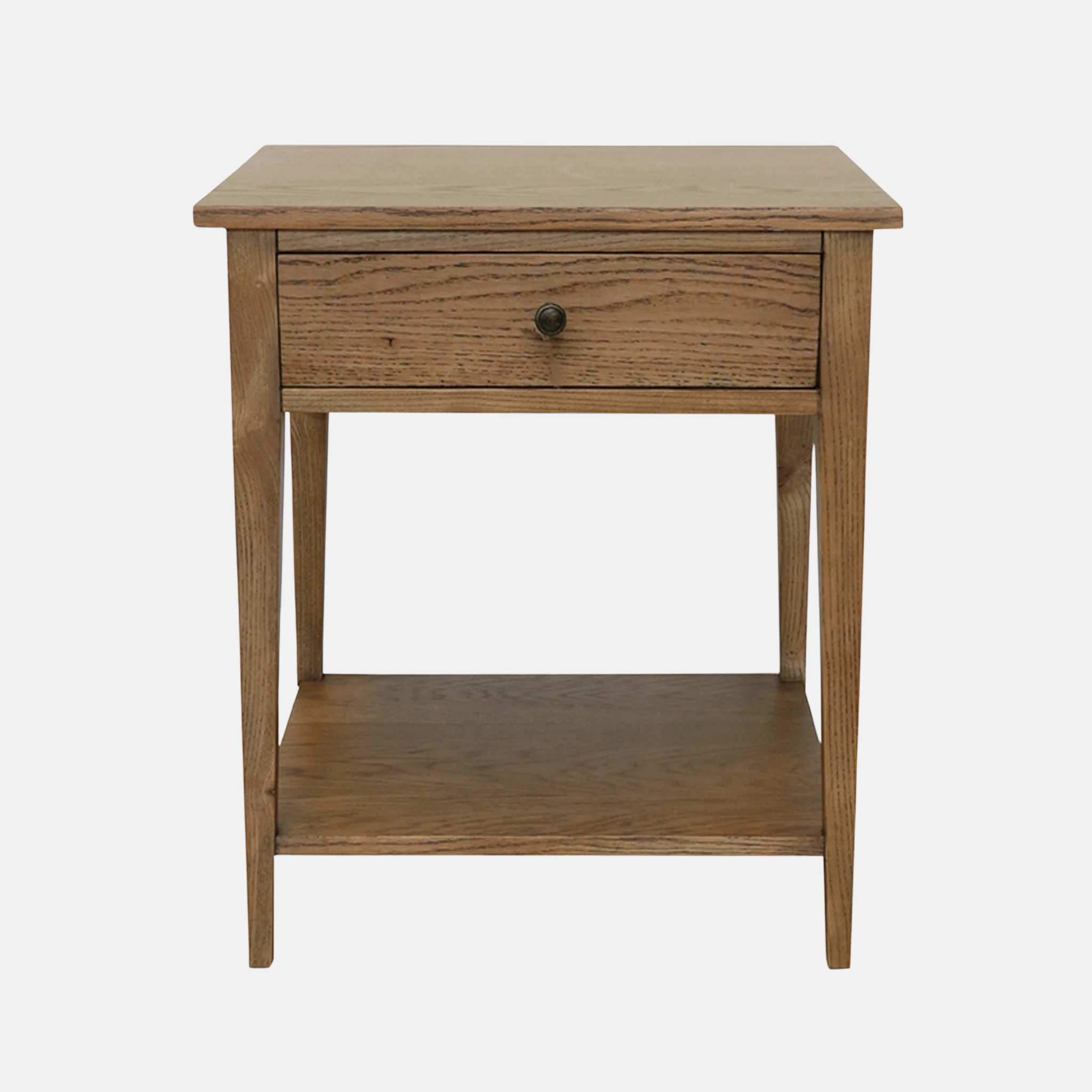 Riviera Solid Oak Bedside Table