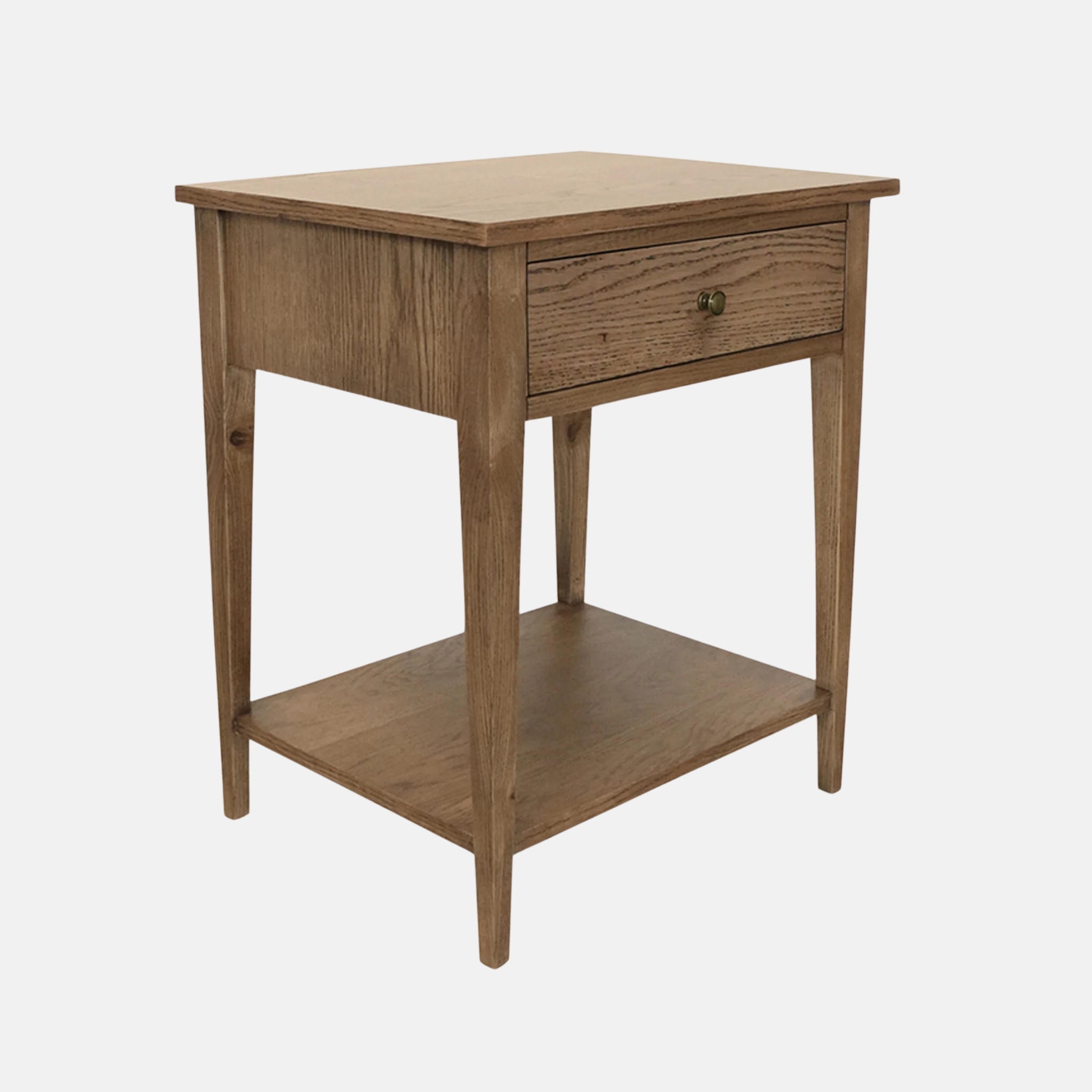 Riviera Solid Oak Bedside Table