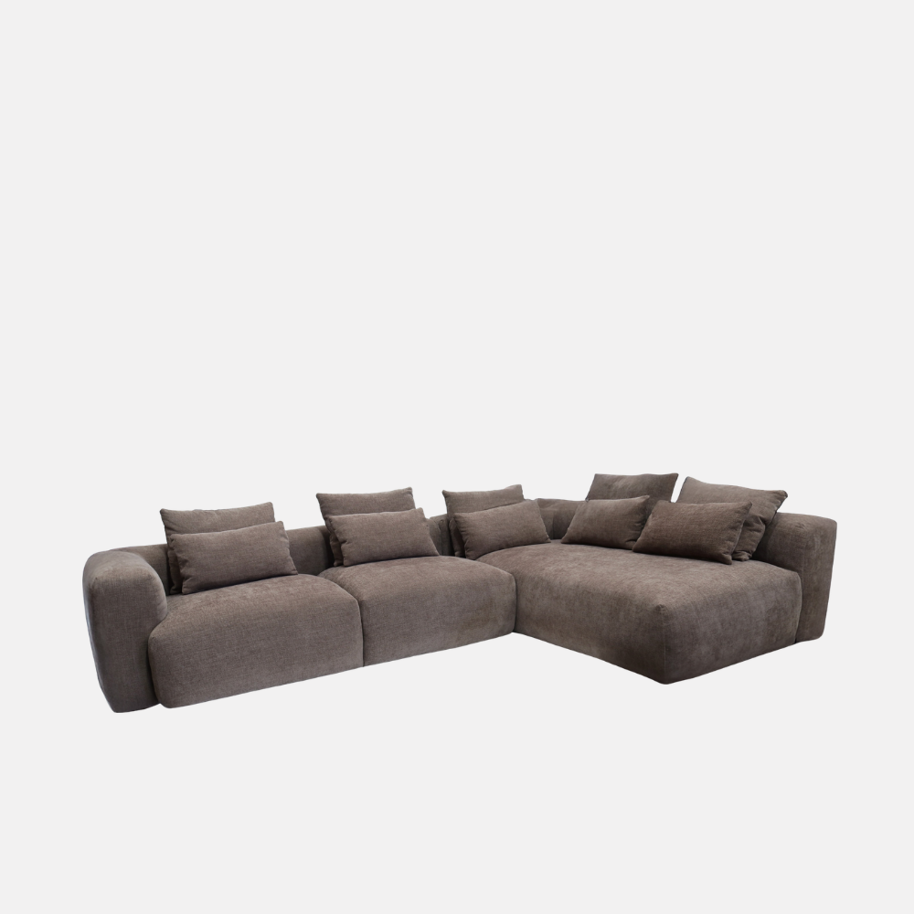 Haven Chaise Sofa - Brownie
