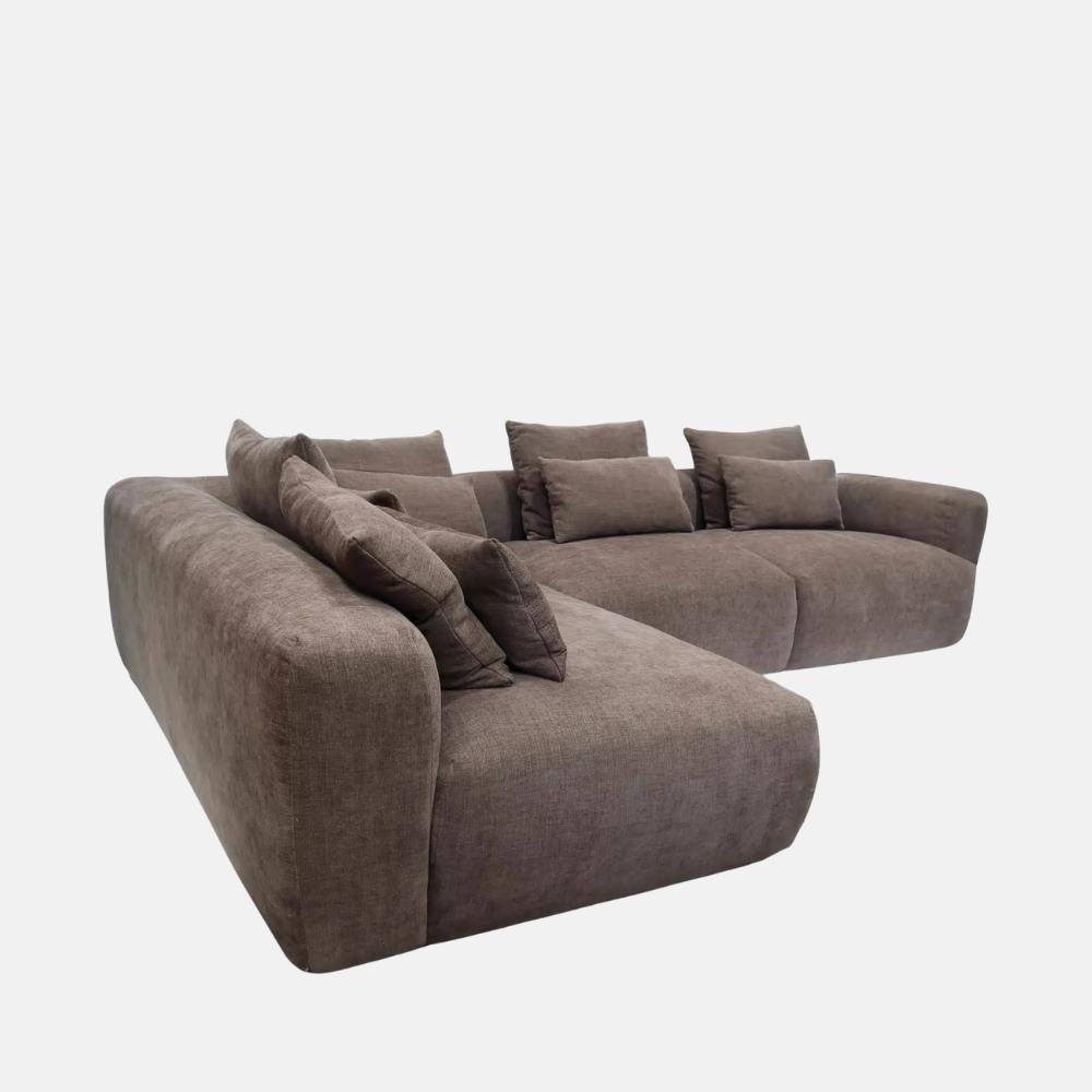 Haven Chaise Sofa - Brownie