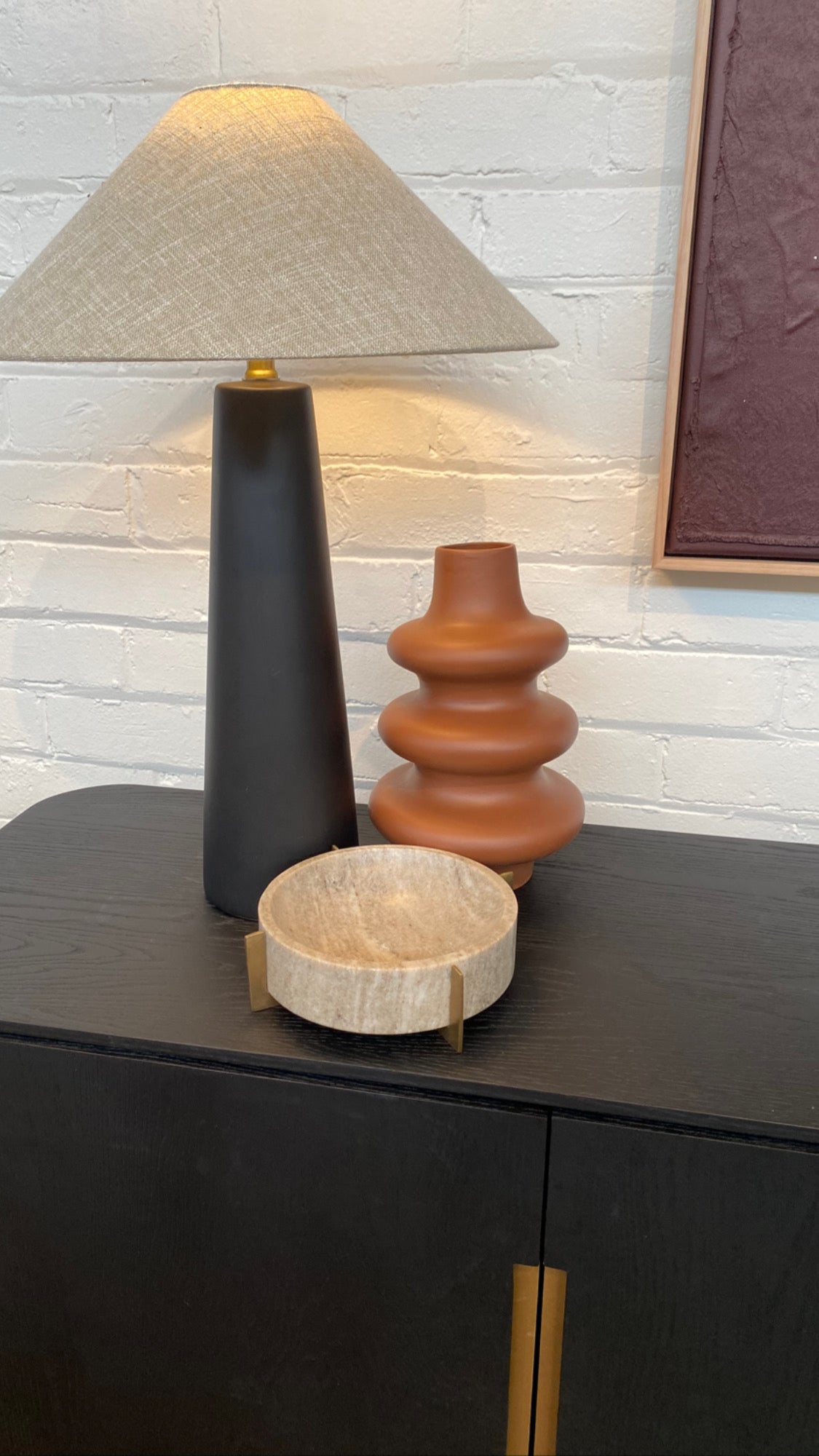 Lorne Canopy Table Lamp - Black