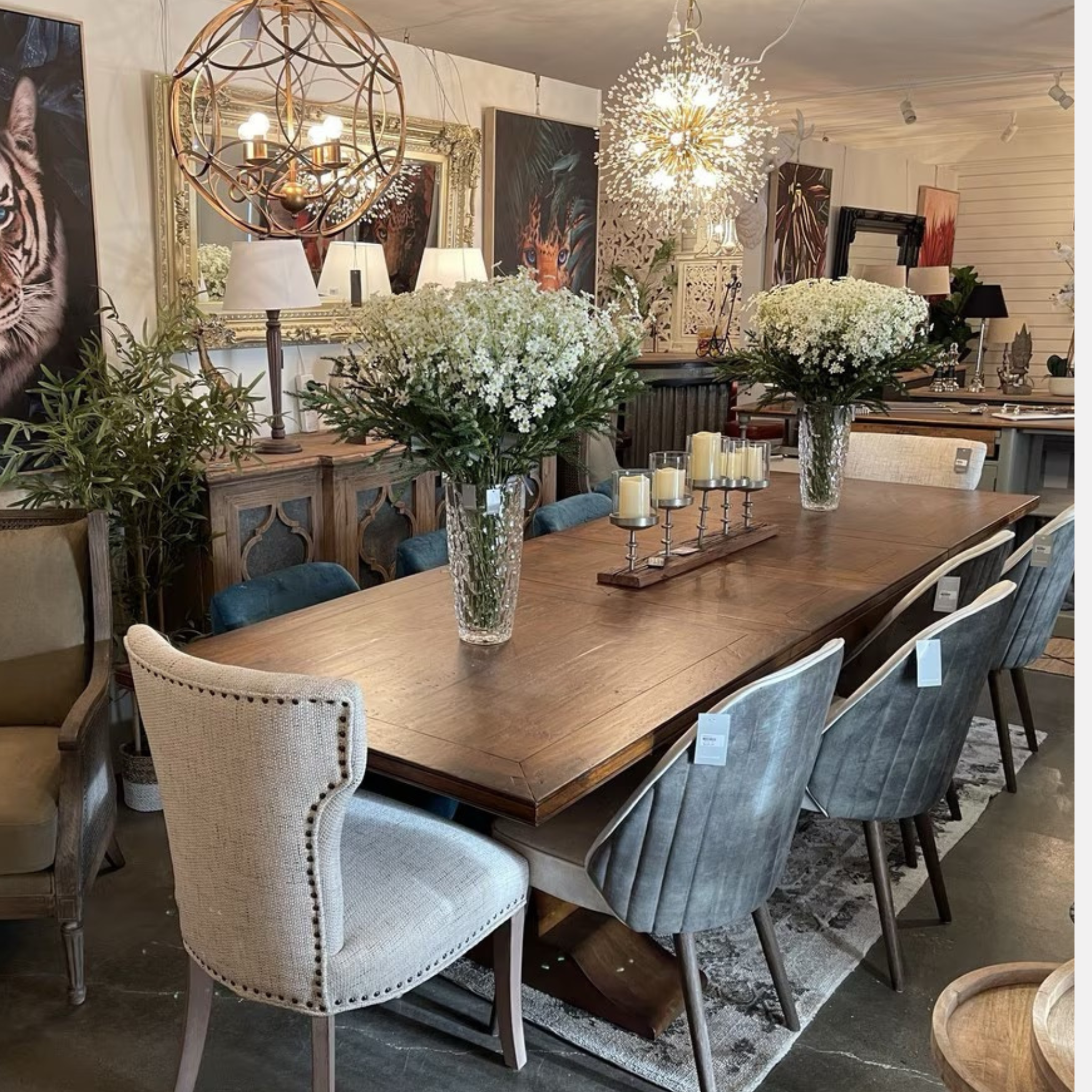 Bosquet Pedestal Extension  Dining Table