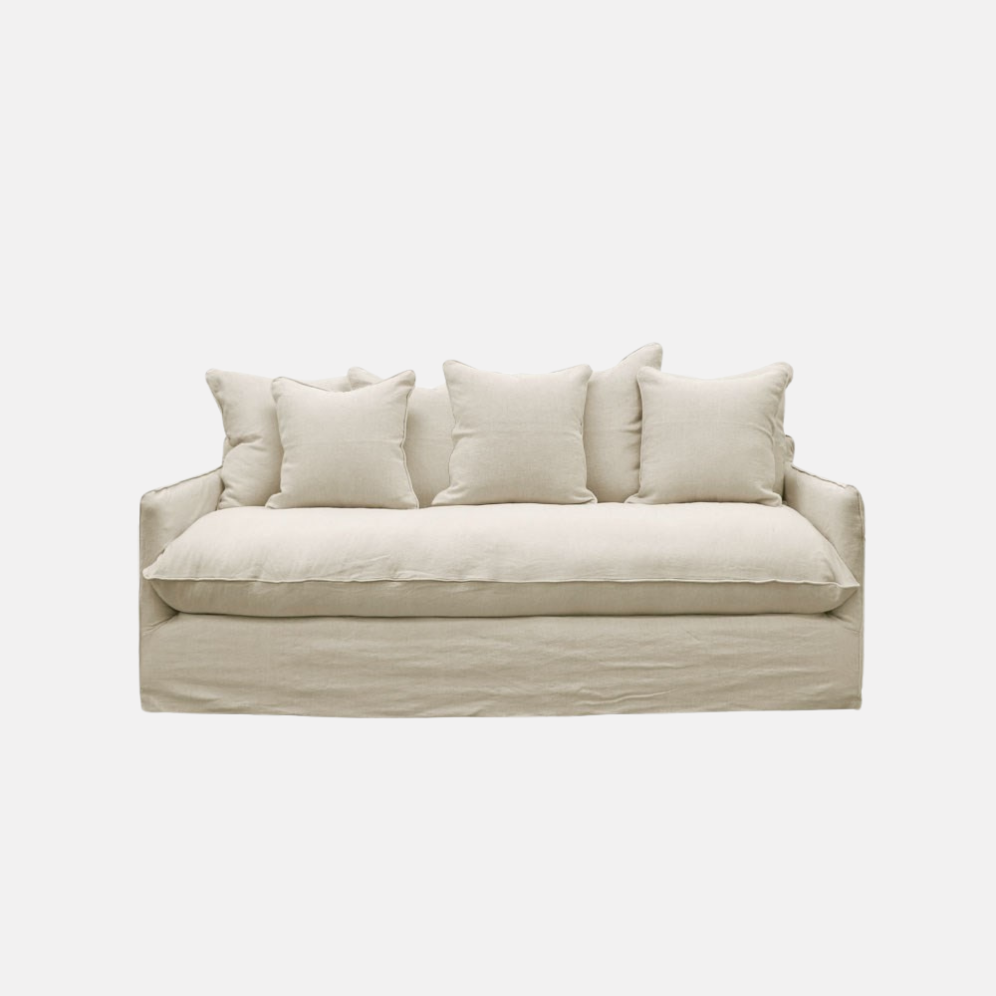 Lotus Slip Cover Sofa - Oatmeal