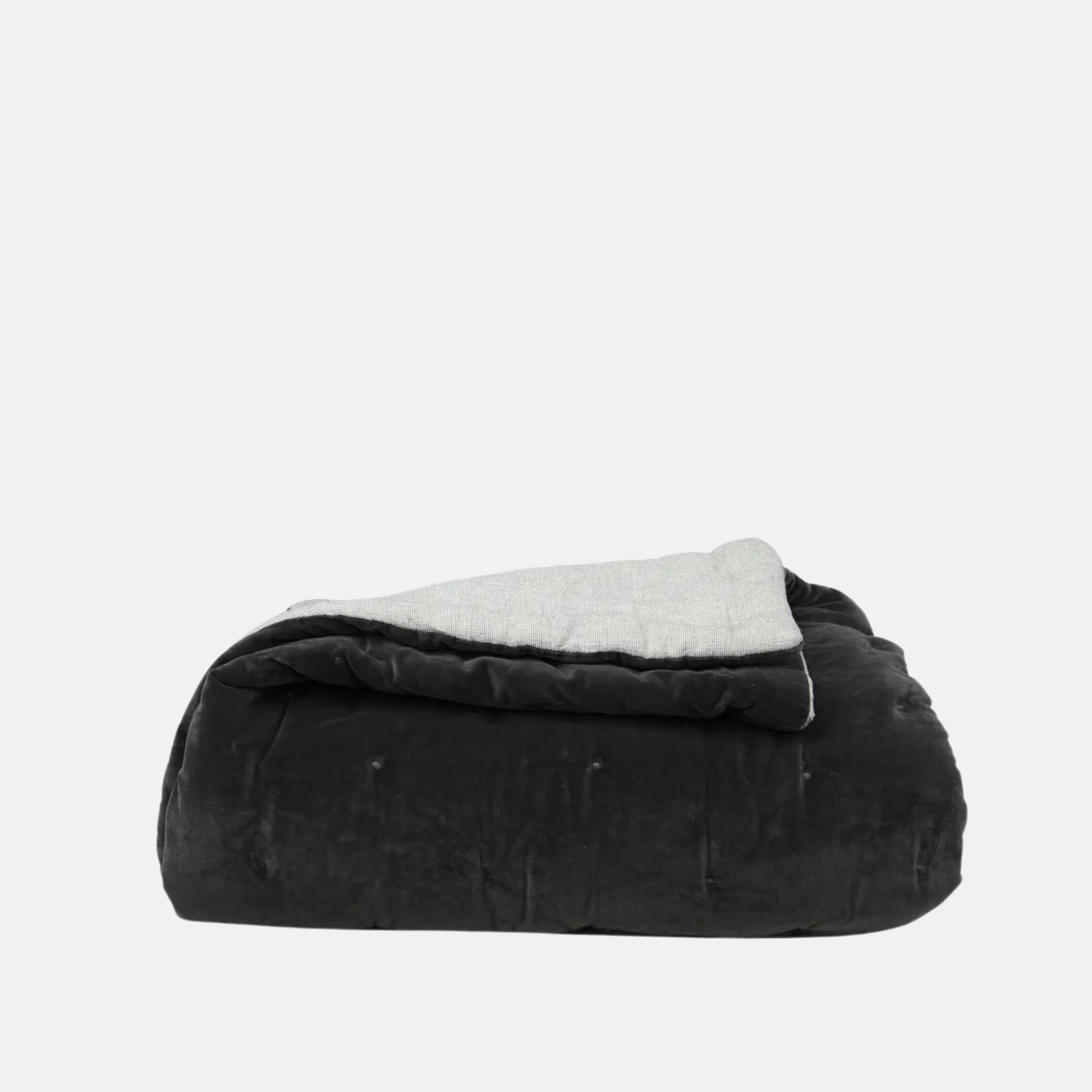 Velvet Bedspread - Coal