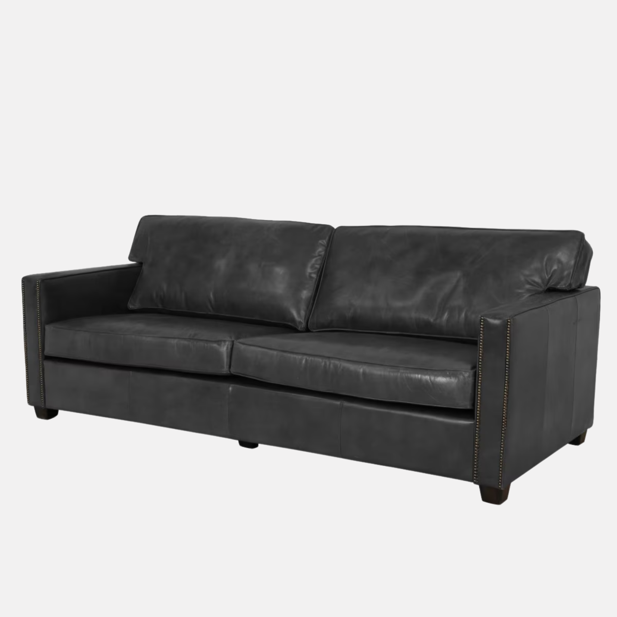 Mason Leather Sofa - Black