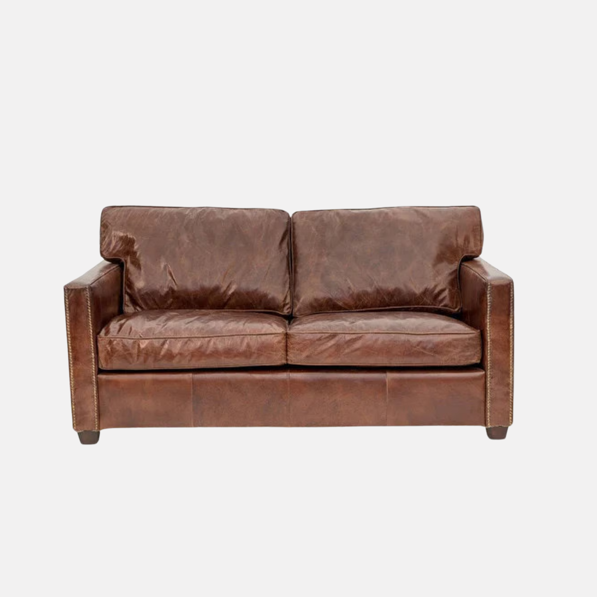 Mason Leather Sofa - Vintage Cigar