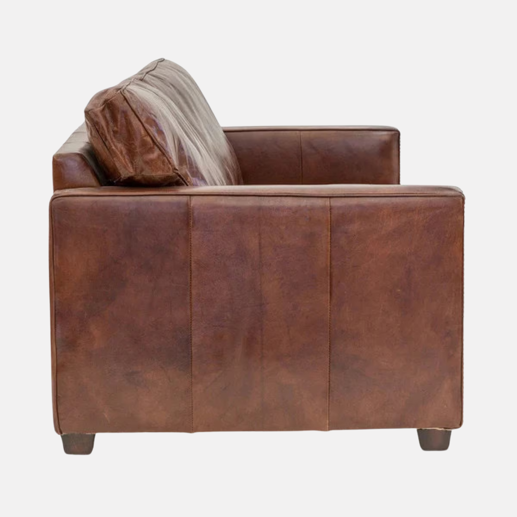 Mason Leather Sofa - Vintage Cigar