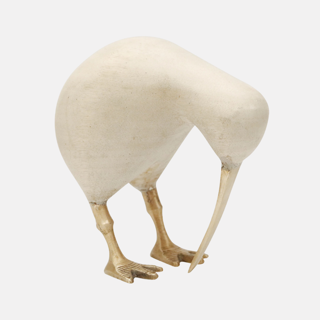Wooden Kiwi - White