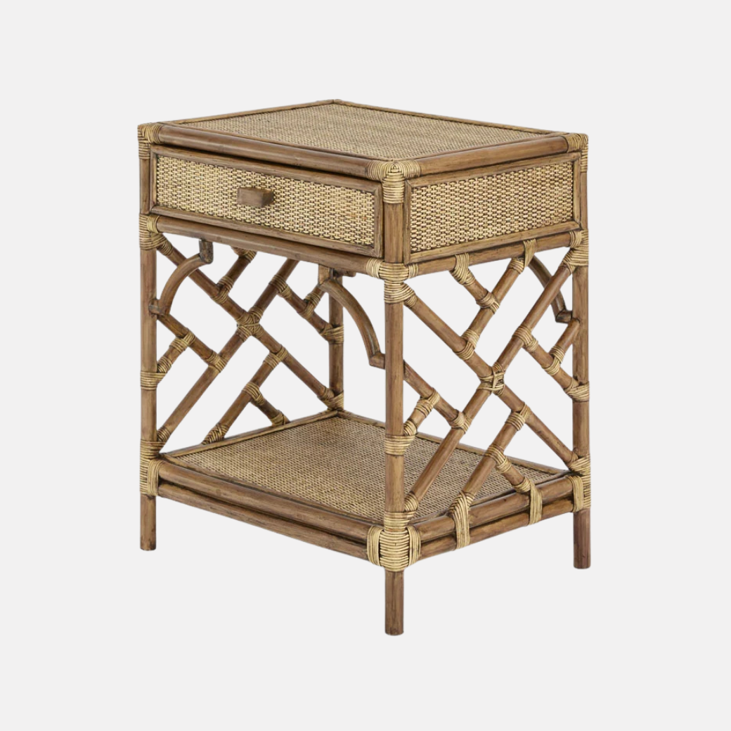 Dynasty Rattan Bedside Table