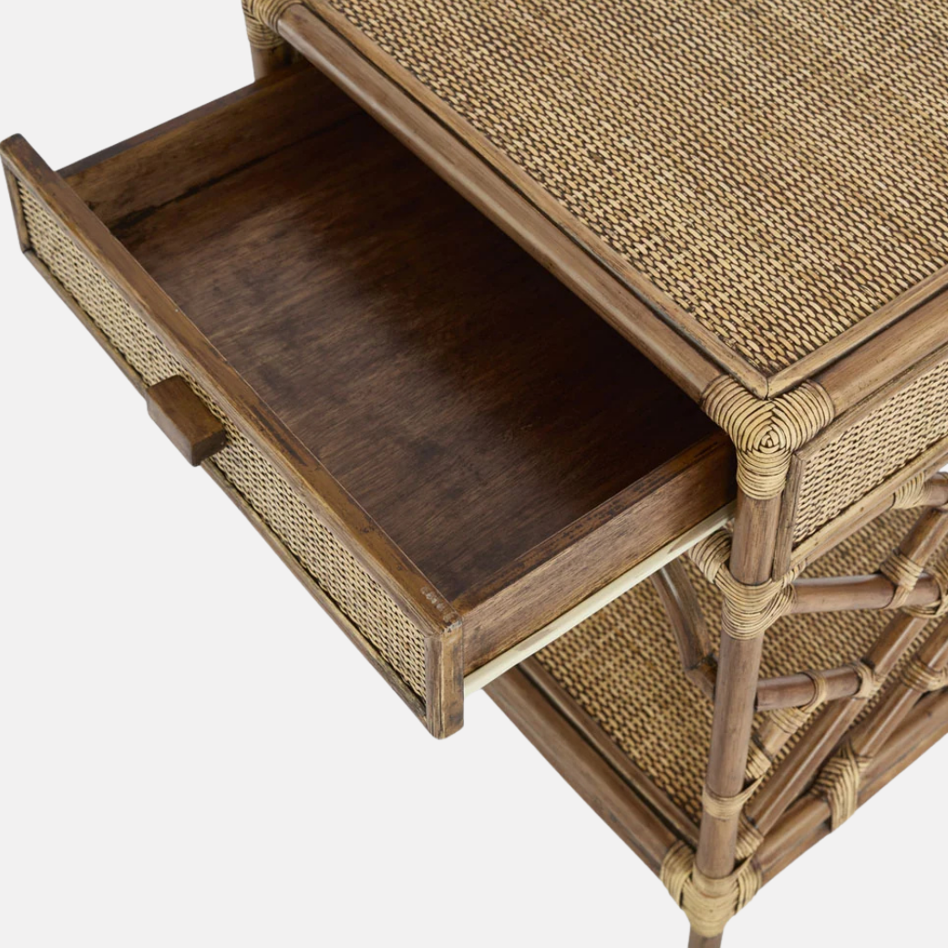Dynasty Rattan Bedside Table