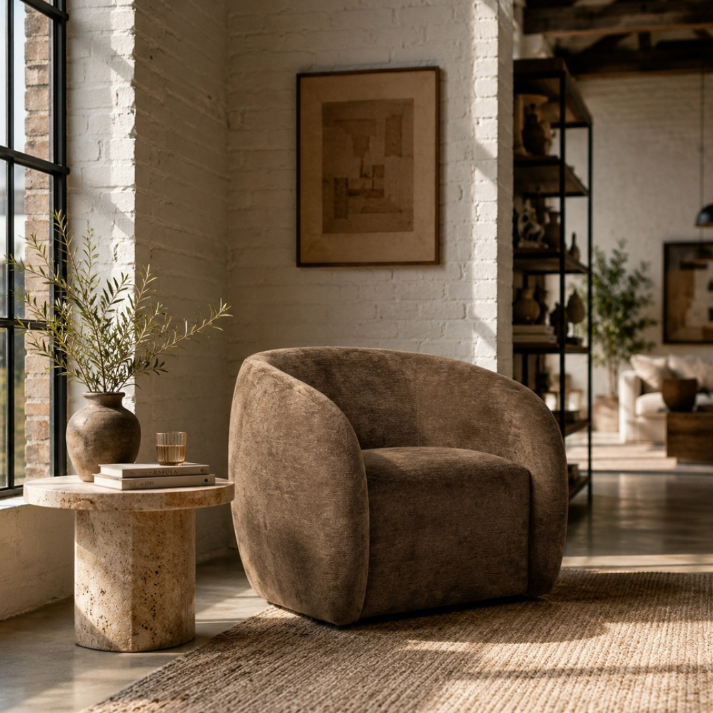 Mila Armchair - Mocha