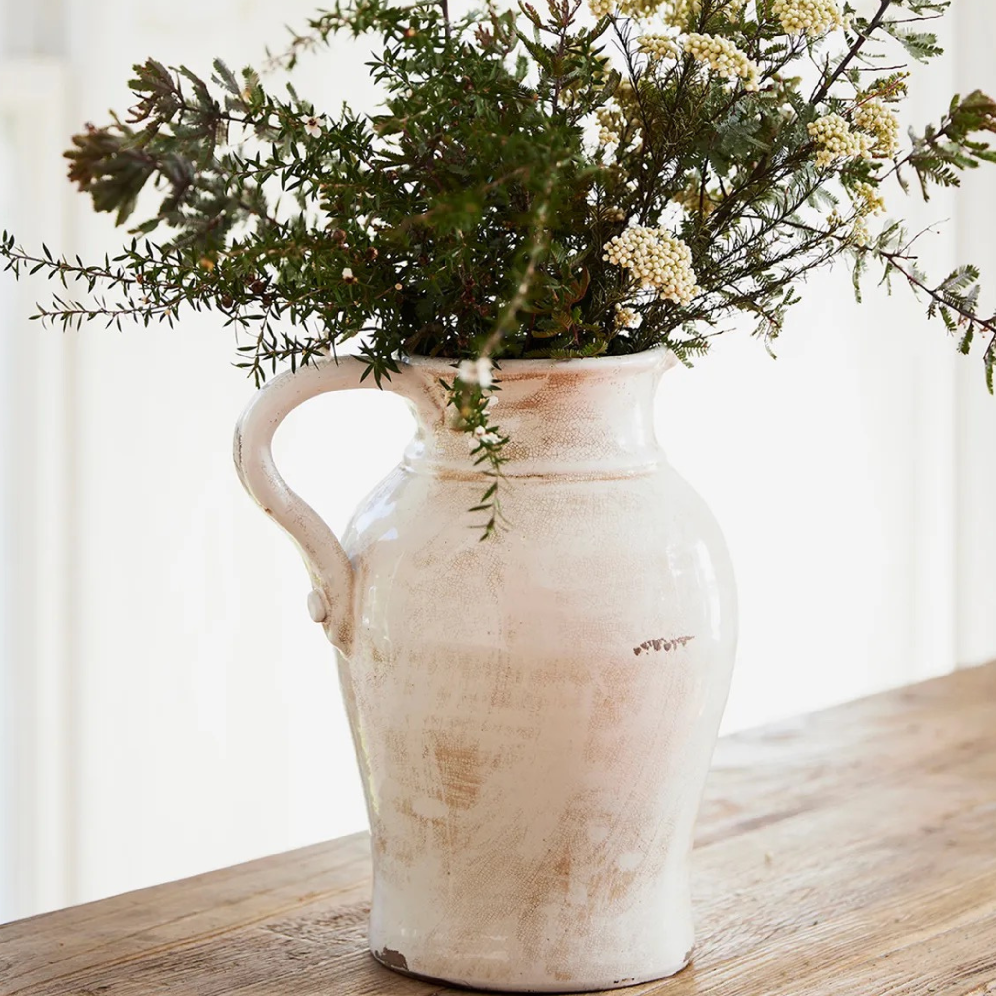 Luna Aged White Jug