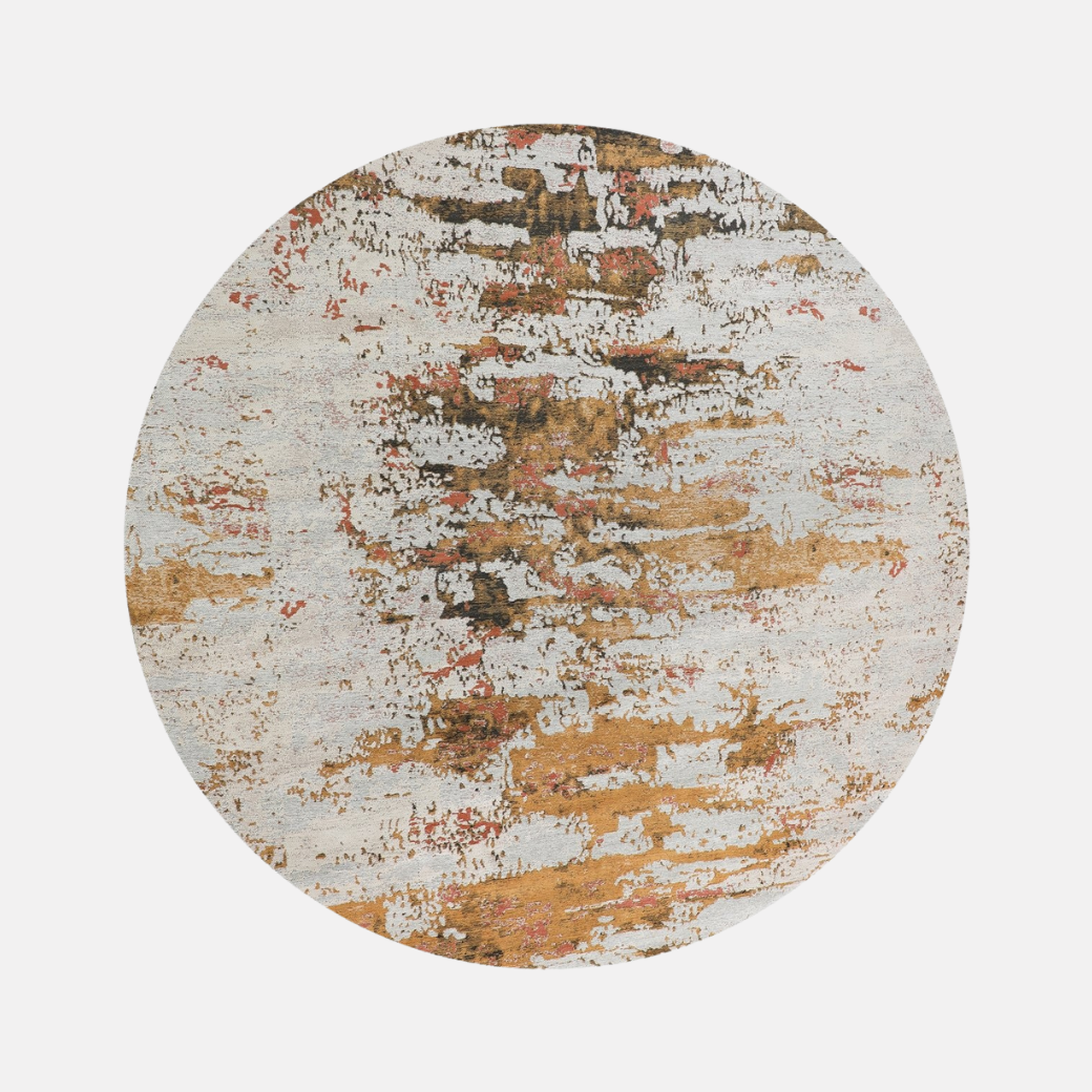 Adonis Round Rug - Palazzo Rust
