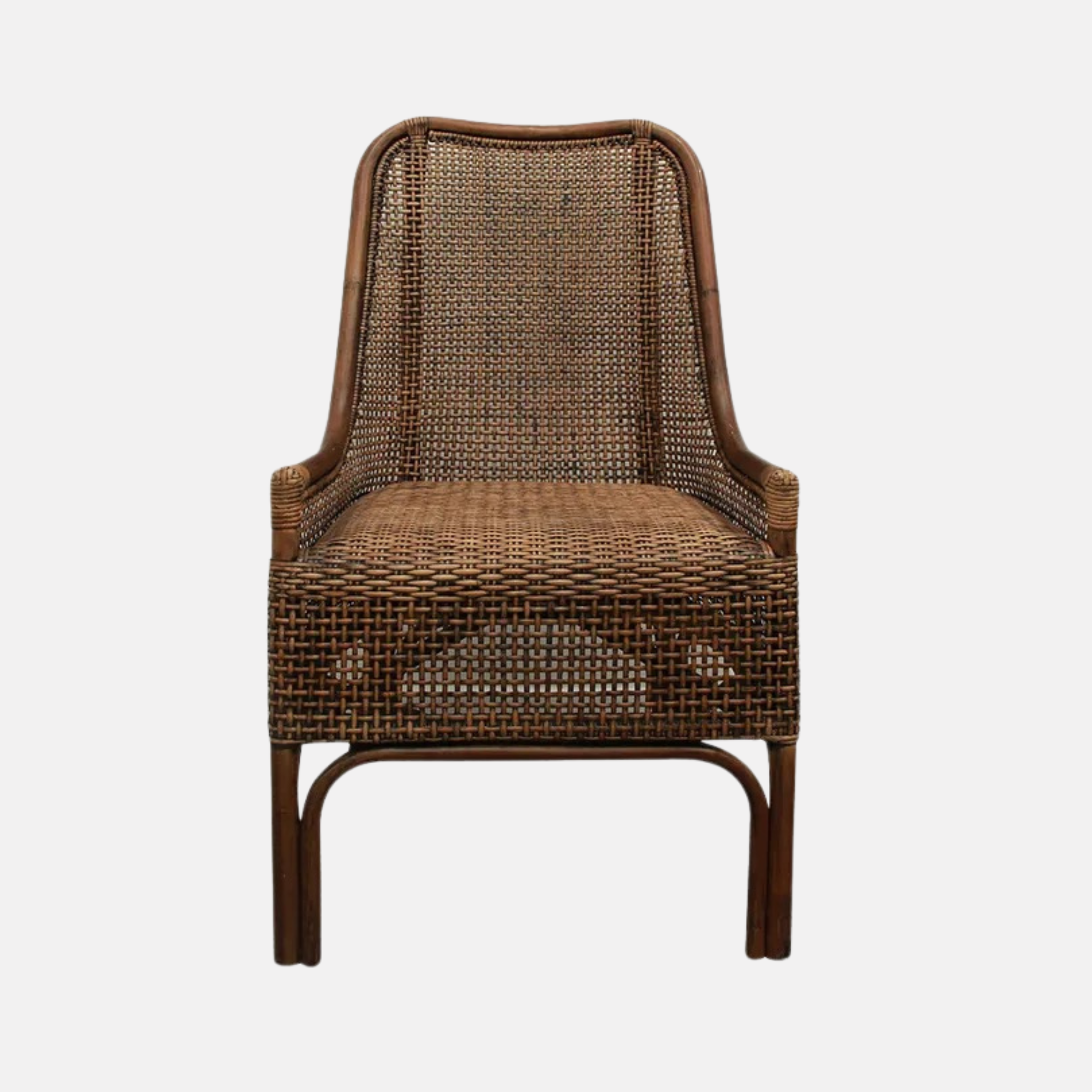 Albany Rattan Dining Chair - Brown