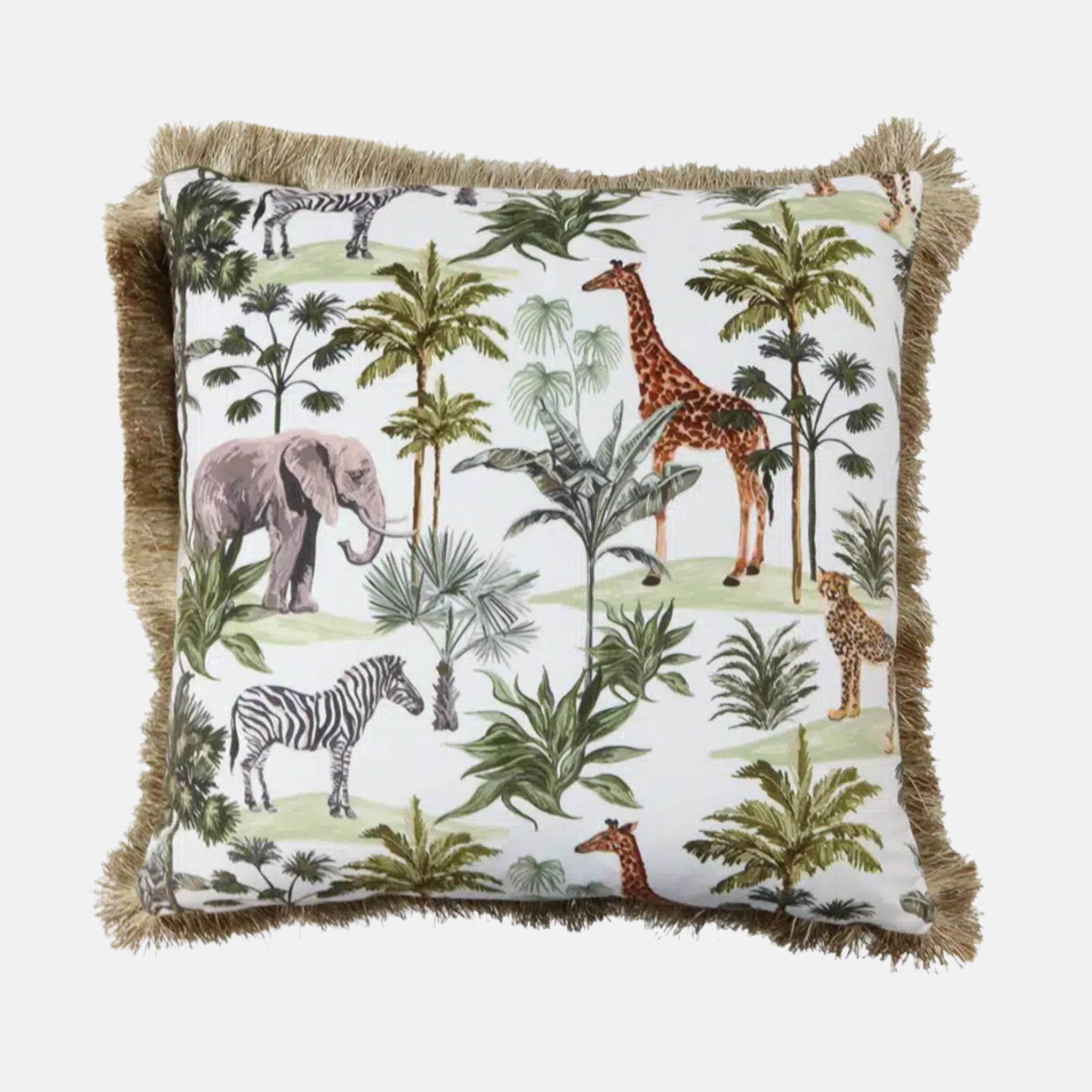 Velvet Safari Animal Cushion