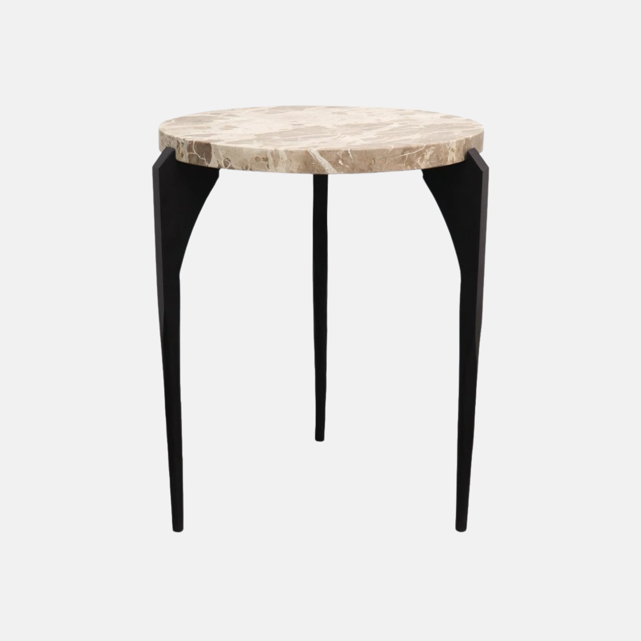 Ariana  Marble Side Table - Beige