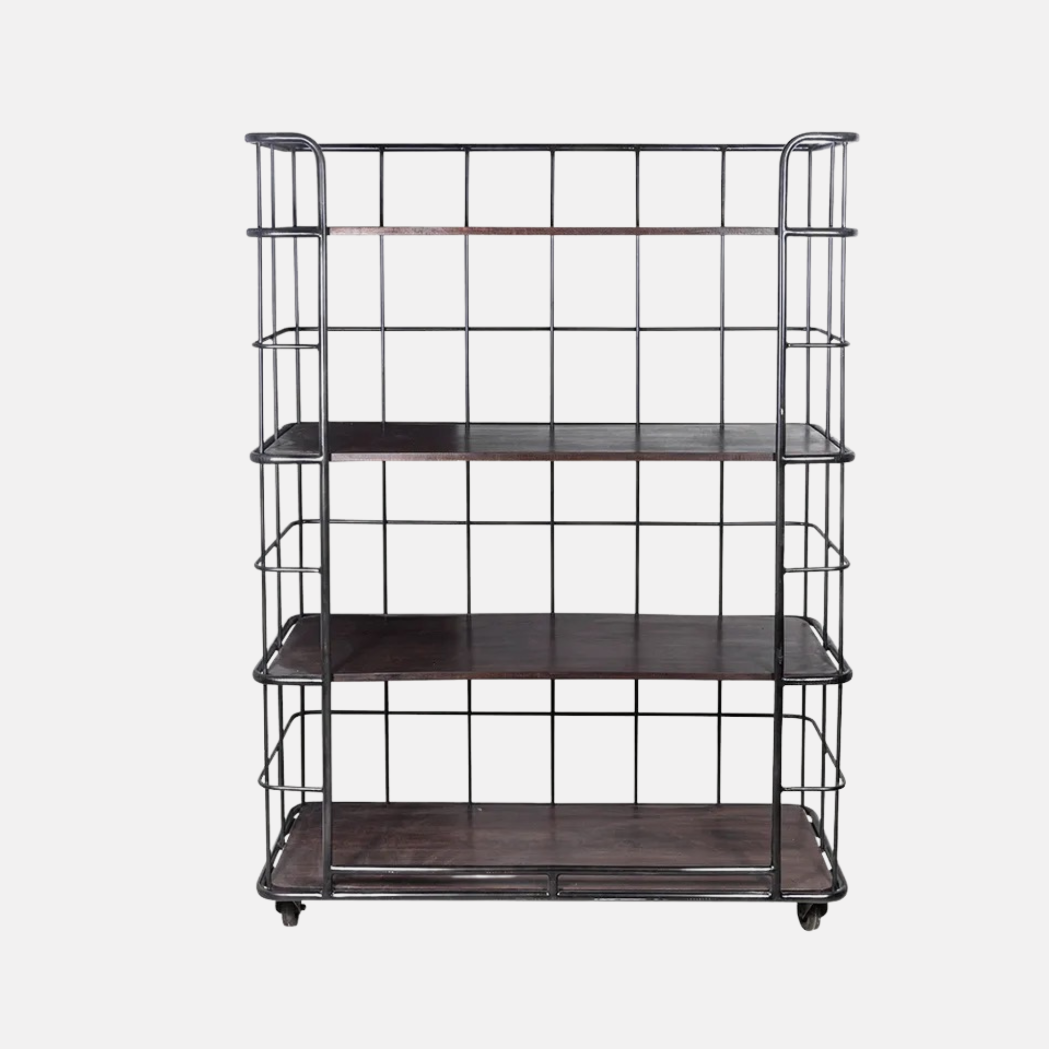 Slatted Bakers Shelves - Iron