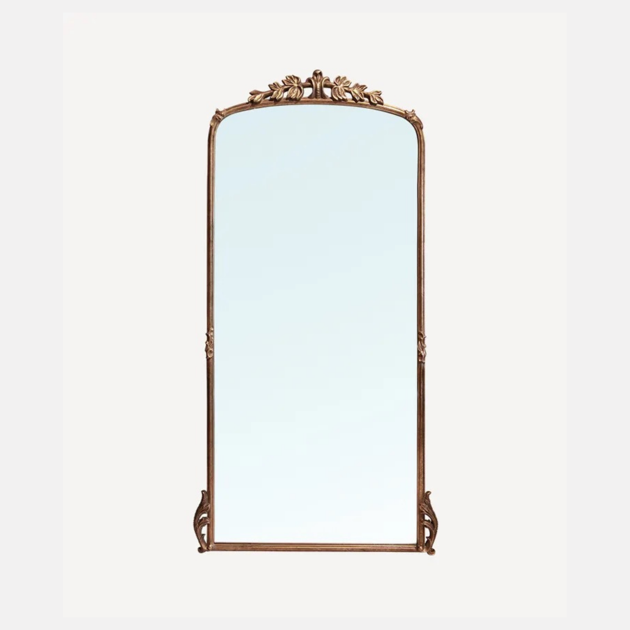 Bell Vie Floor Mirror - Antique Gold