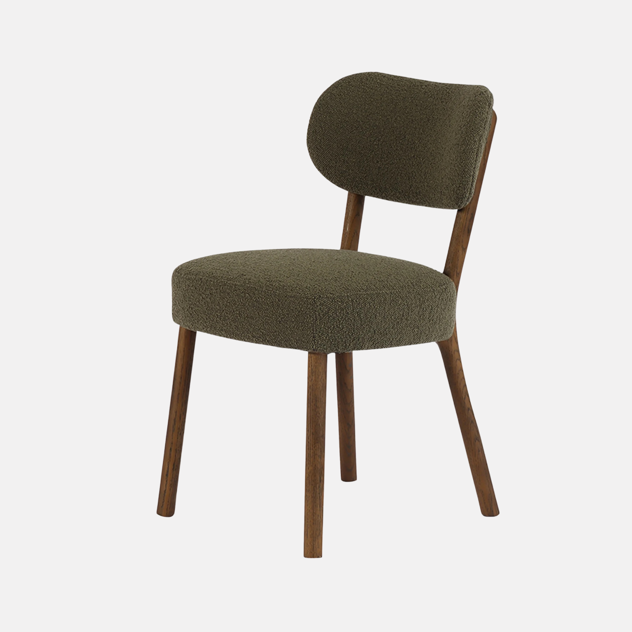 BERLIN DINING  BOUCLE CHAIR - GREEN