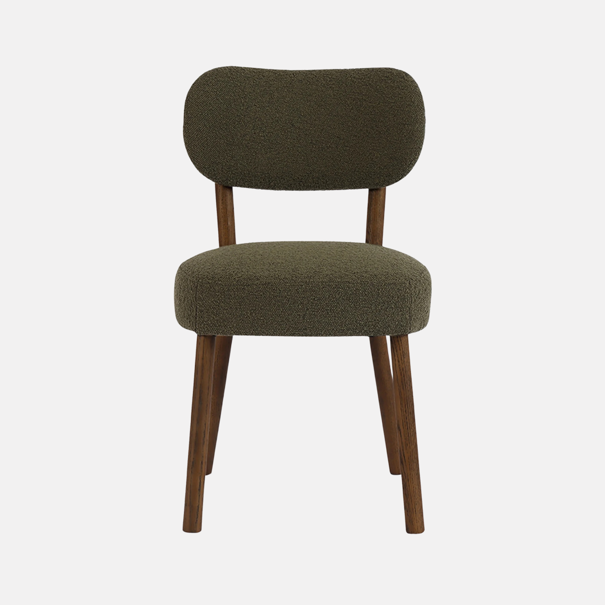 BERLIN DINING  BOUCLE CHAIR - GREEN