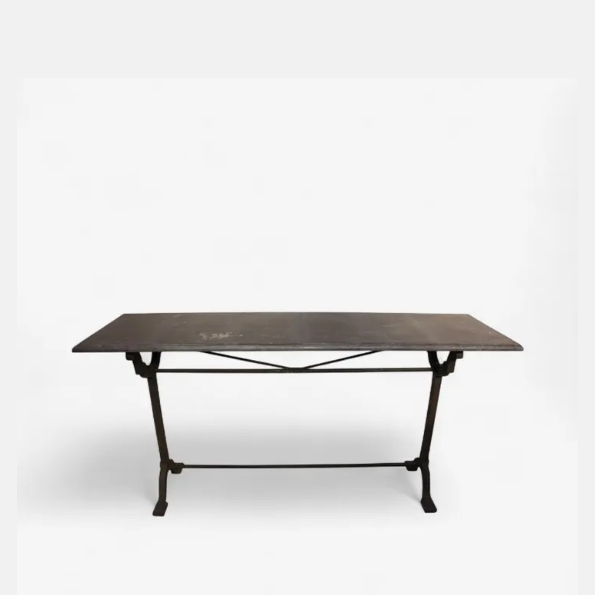 Wrought Iron Console - Blue Stone Top