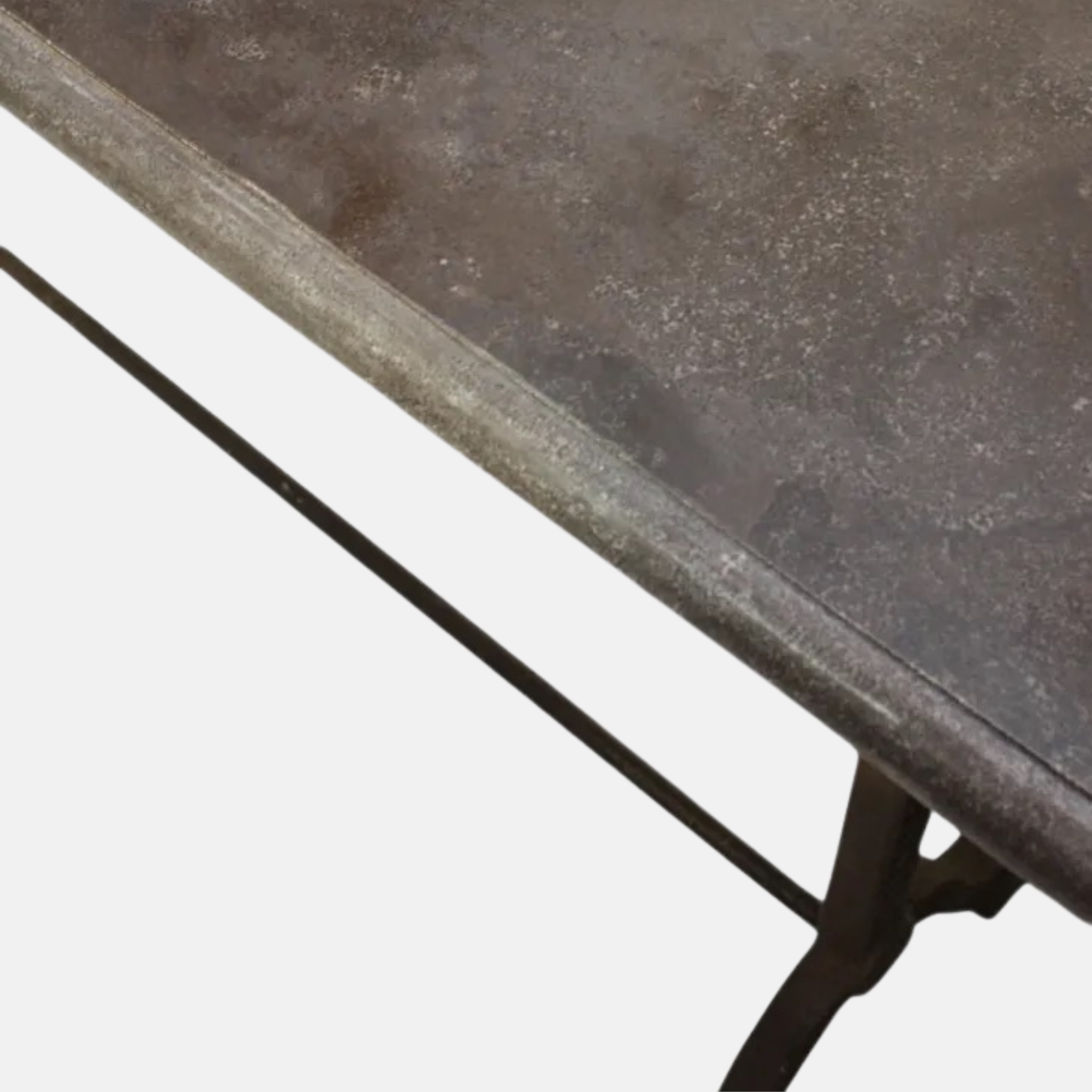 Wrought Iron Console - Blue Stone Top