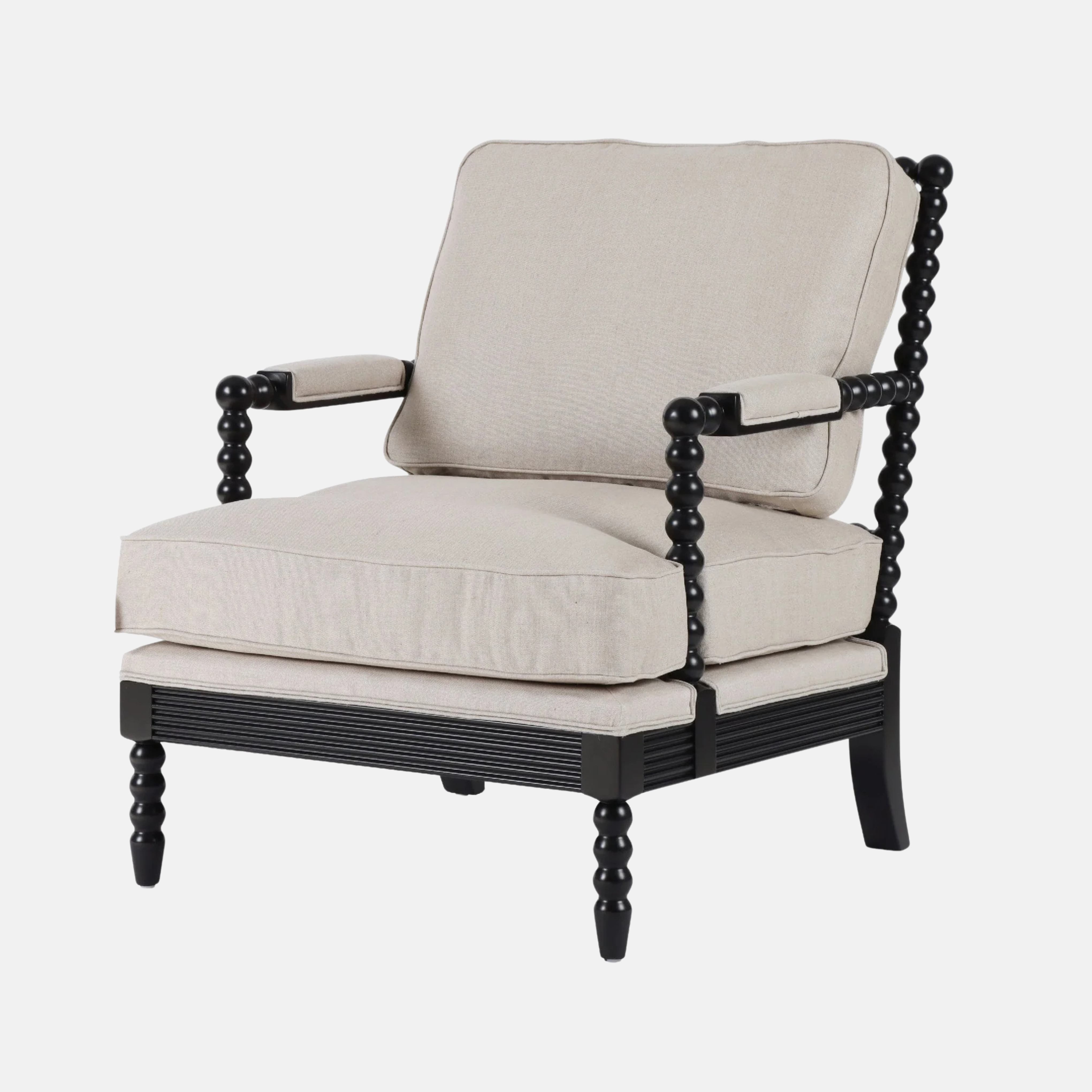 Bobbin Armchair - Black