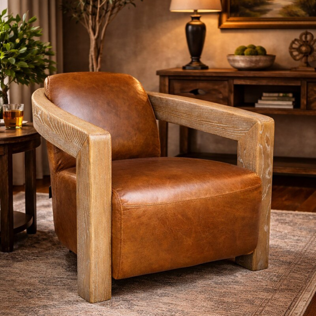 Bristol Armchair Foundry Leather