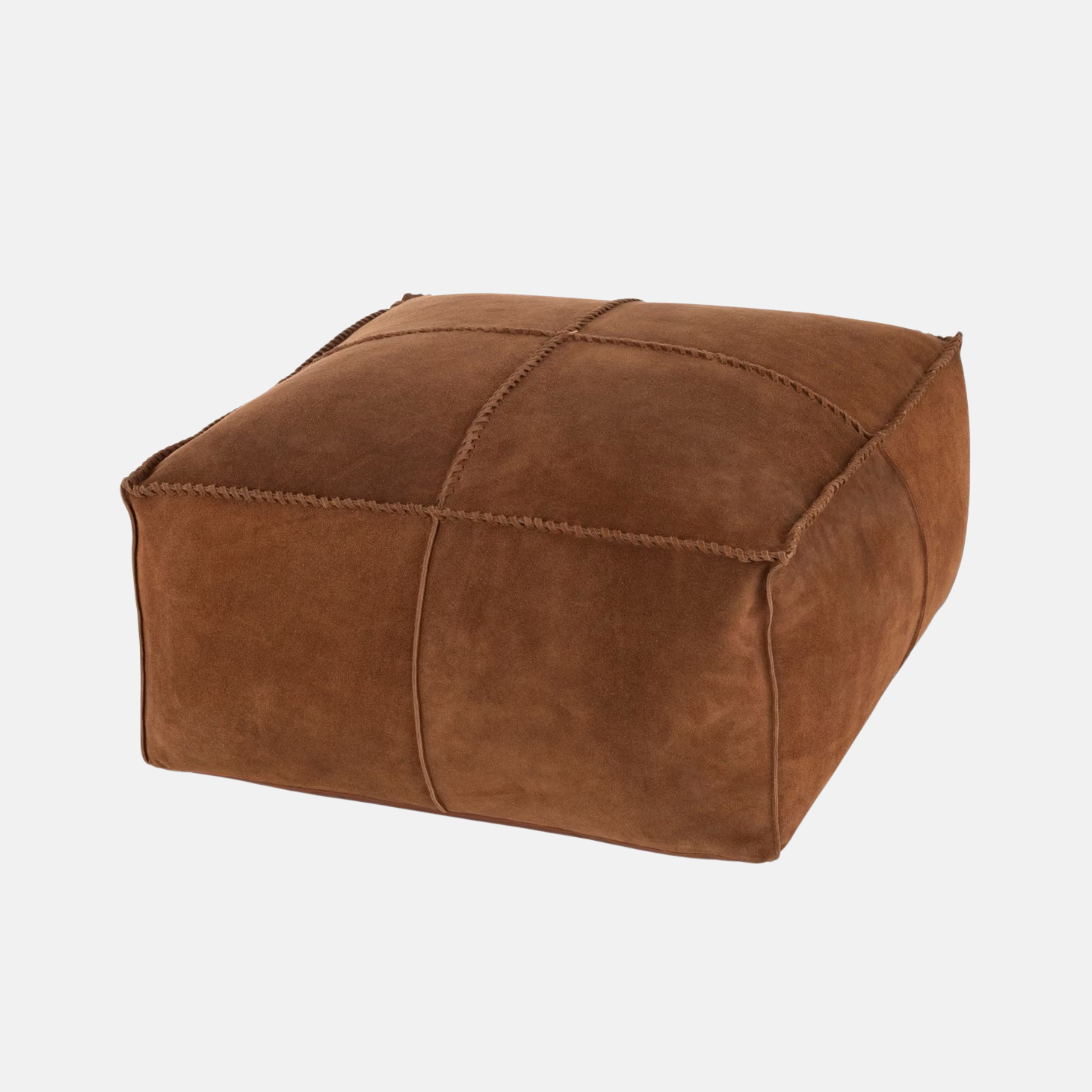 Buffalo Suede Pouf