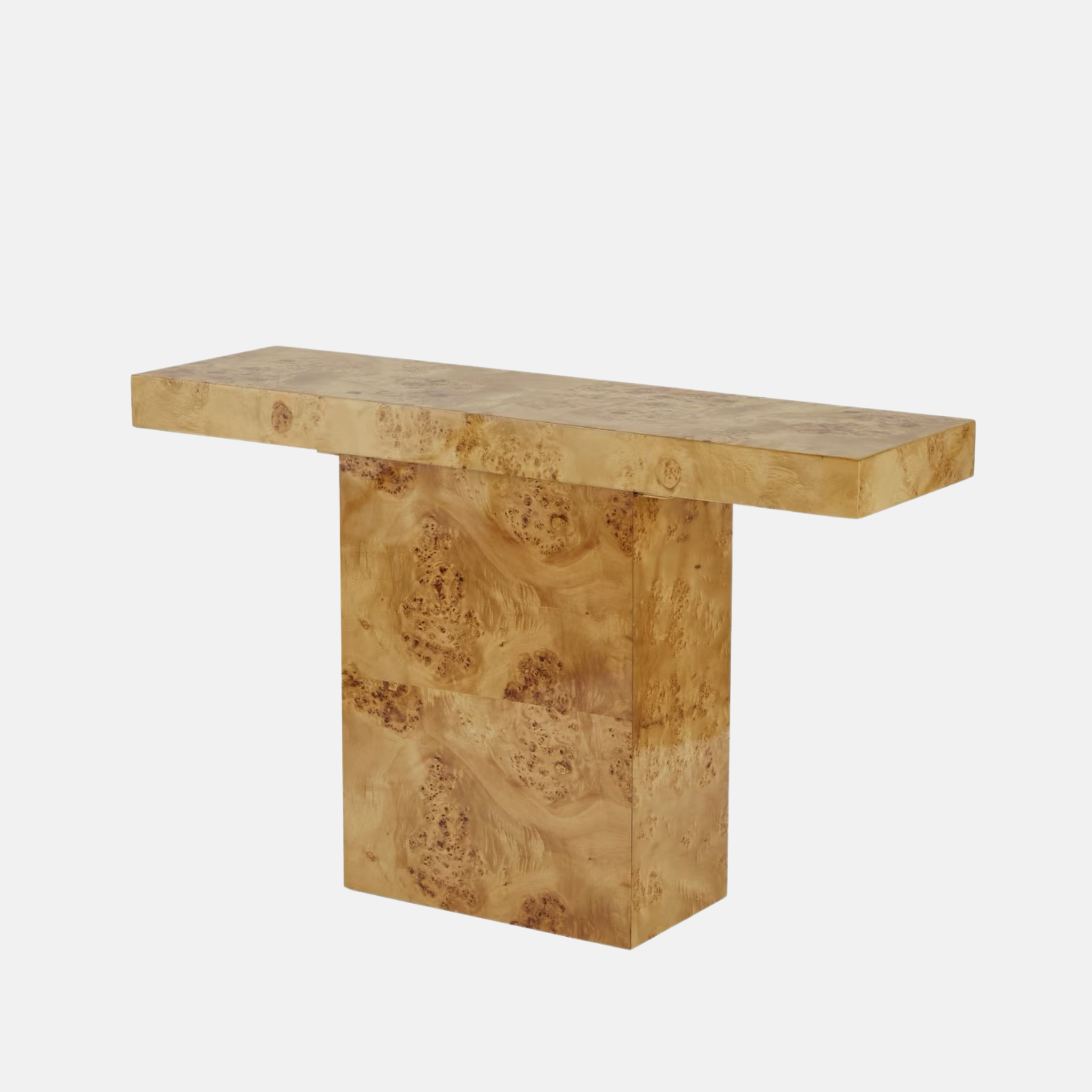 Burl Wood Console