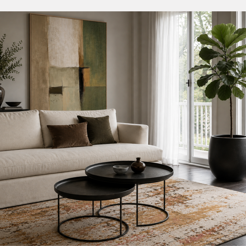 Calypso Nesting Coffee Tables - Gunmetal