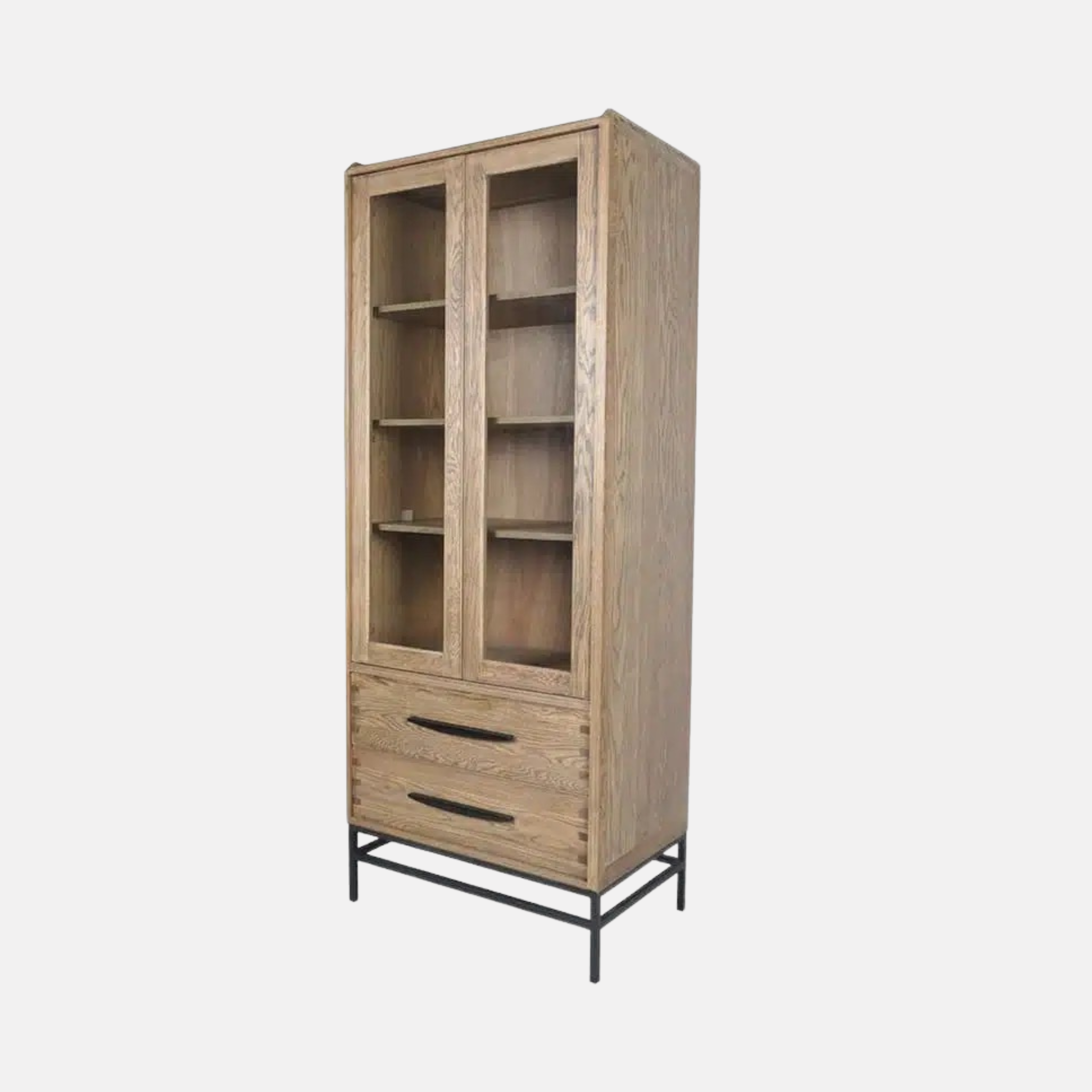 Carlton Display Cabinet - Natural Oak