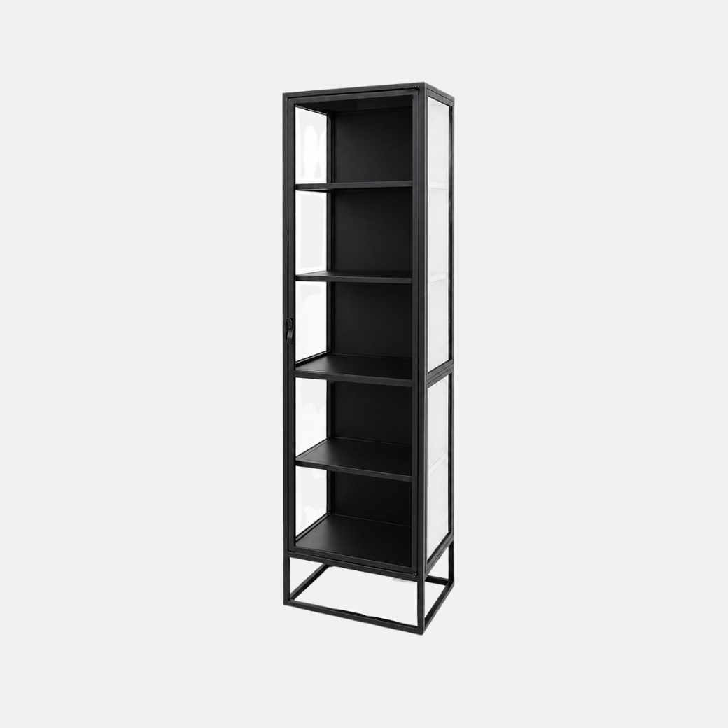 Carson Metal Display Cabinet - Narrow