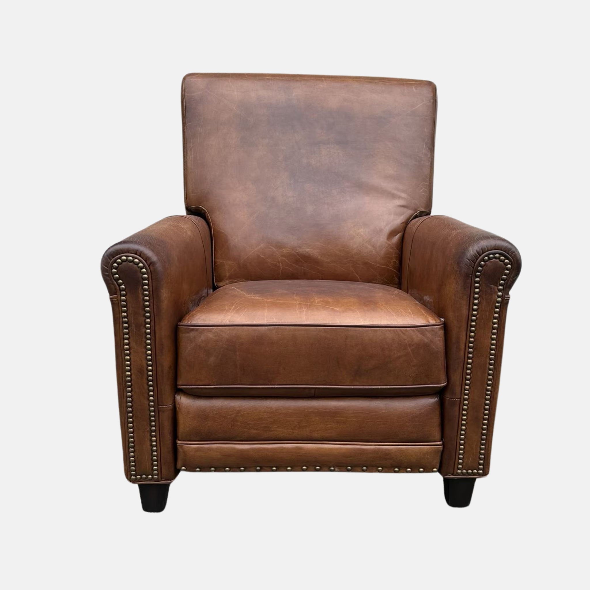 Chatswood Leather Armchair Recliner - Cigar Brown