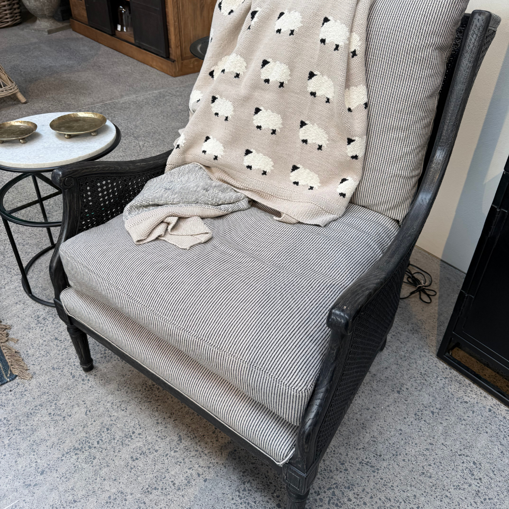Chester Rattan Armchair - Black
