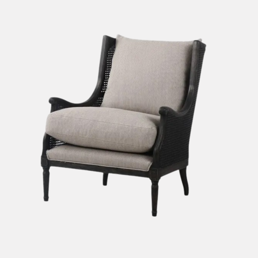 Chester Rattan Armchair - Black