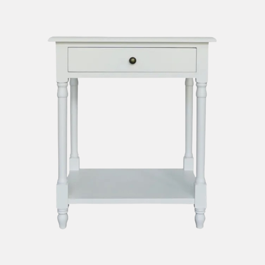 Chloe Bedside - White