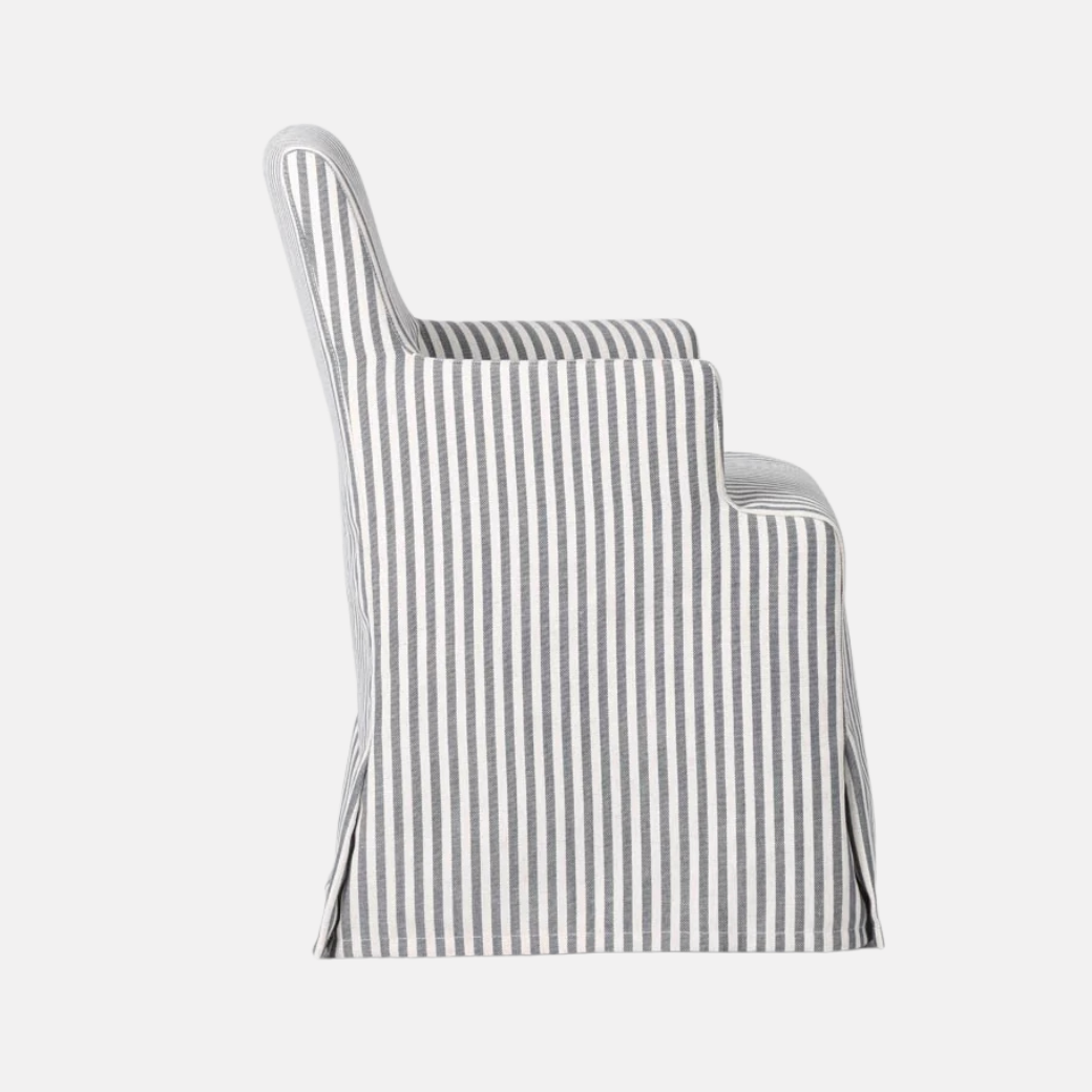Clifton Slipcover Dining Chair With Arms