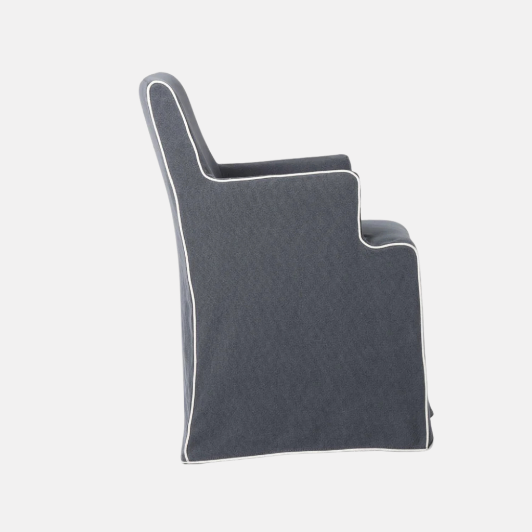 Clifton Slipcover Dining Chair With Arms