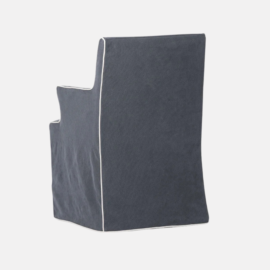 Clifton Slipcover Dining Chair With Arms