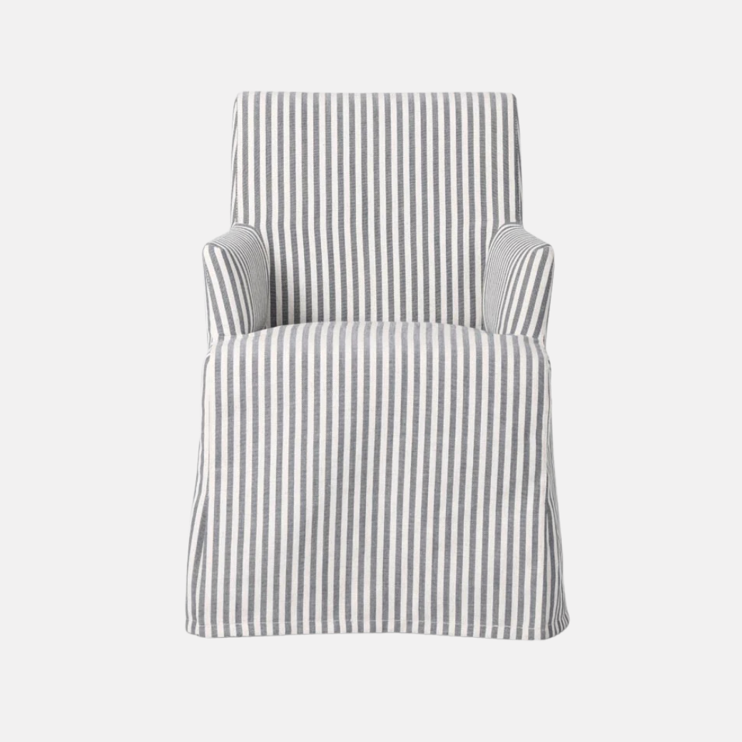 Clifton Slipcover Dining Chair With Arms