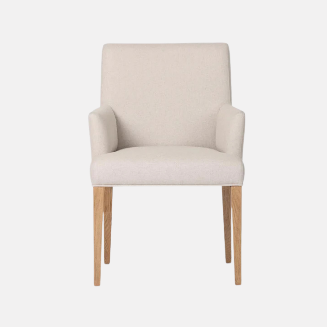 Clifton Slipcover Dining Chair With Arms