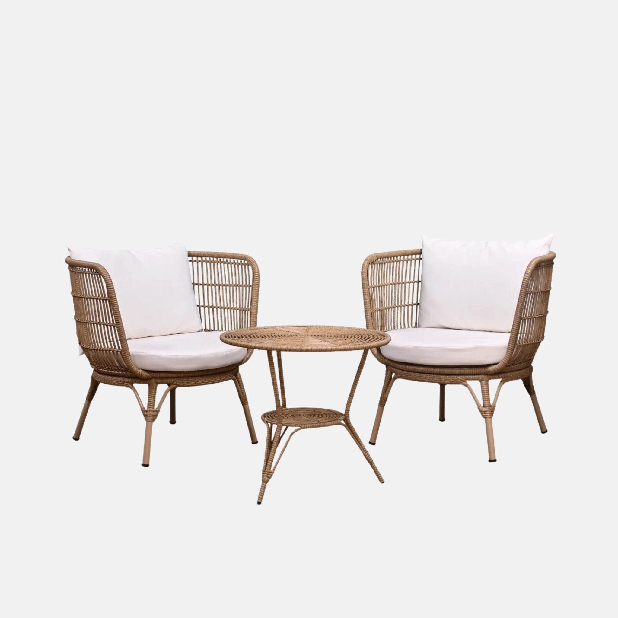 CLIFTON Outdoor 3-Piece Setting -  Brown