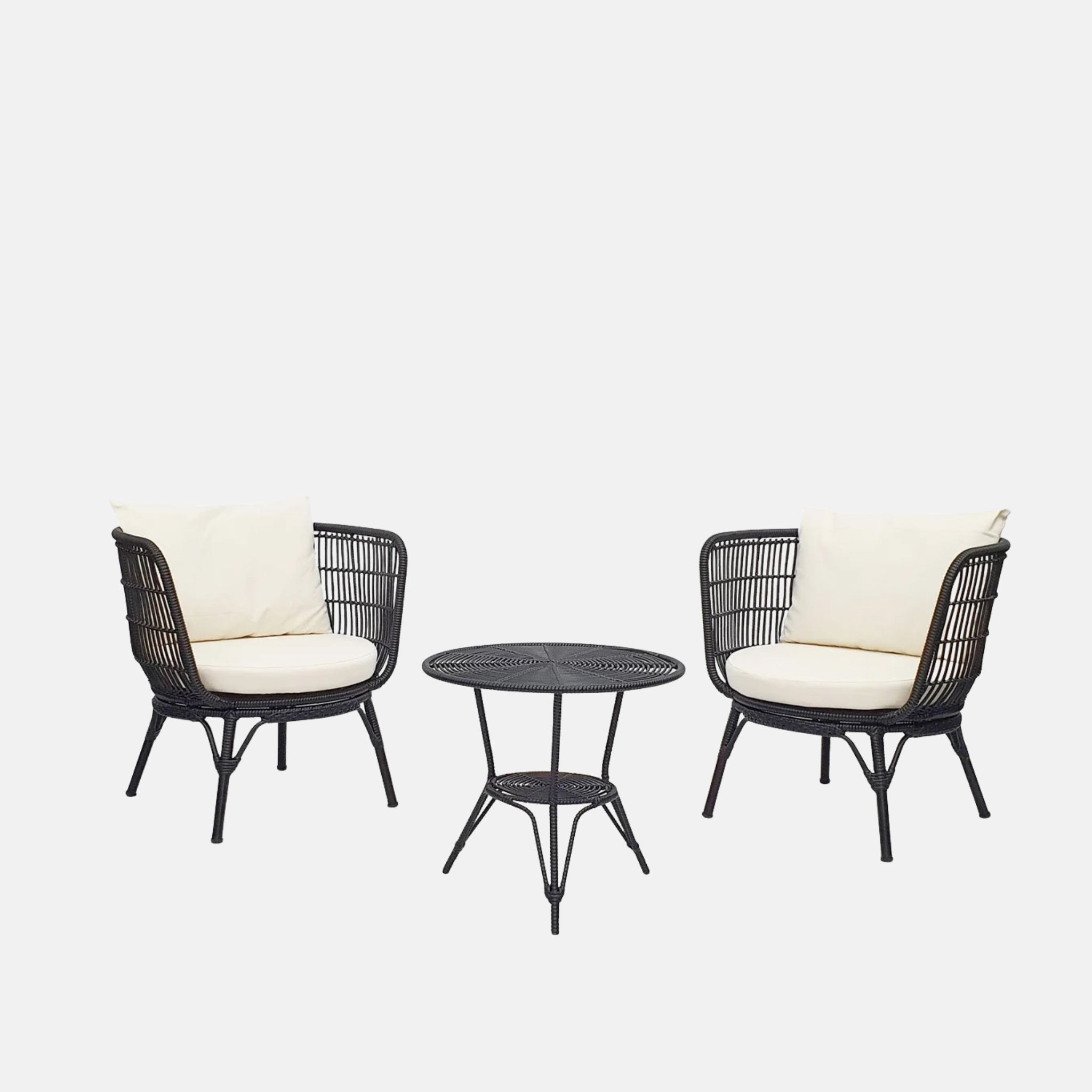 CLIFTON Outdoor 3-Piece Setting -  Black