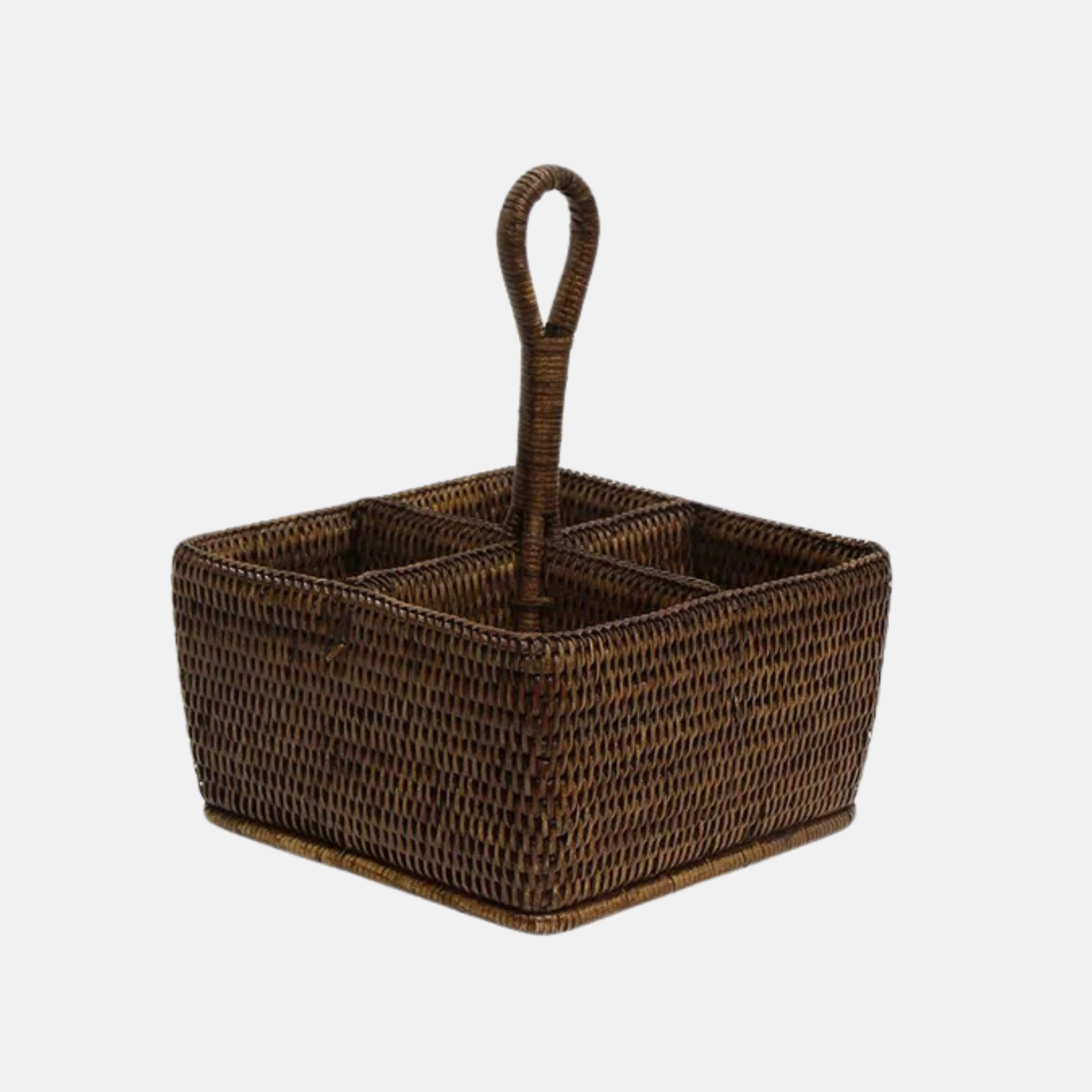Coco Rattan Condiment Holder - Brown