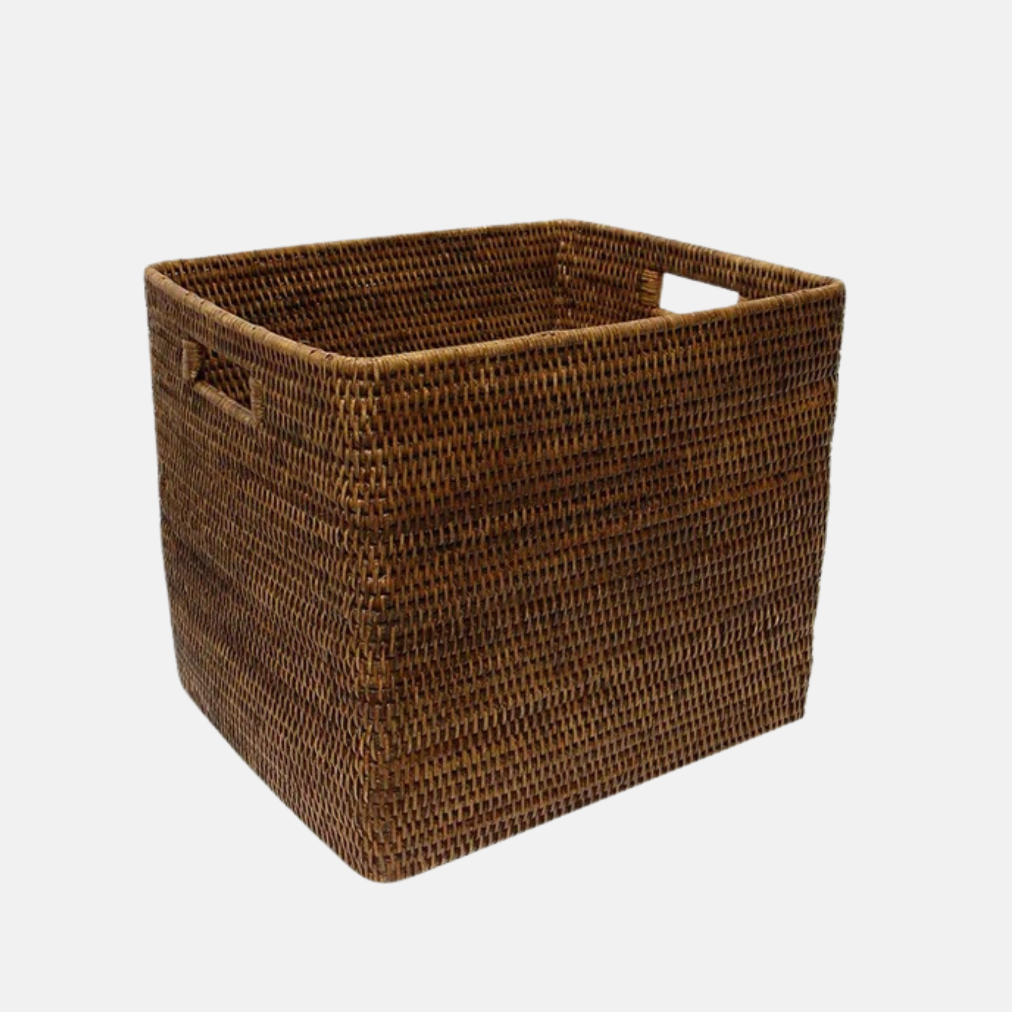 Coco Rattan Basket Square - Brown