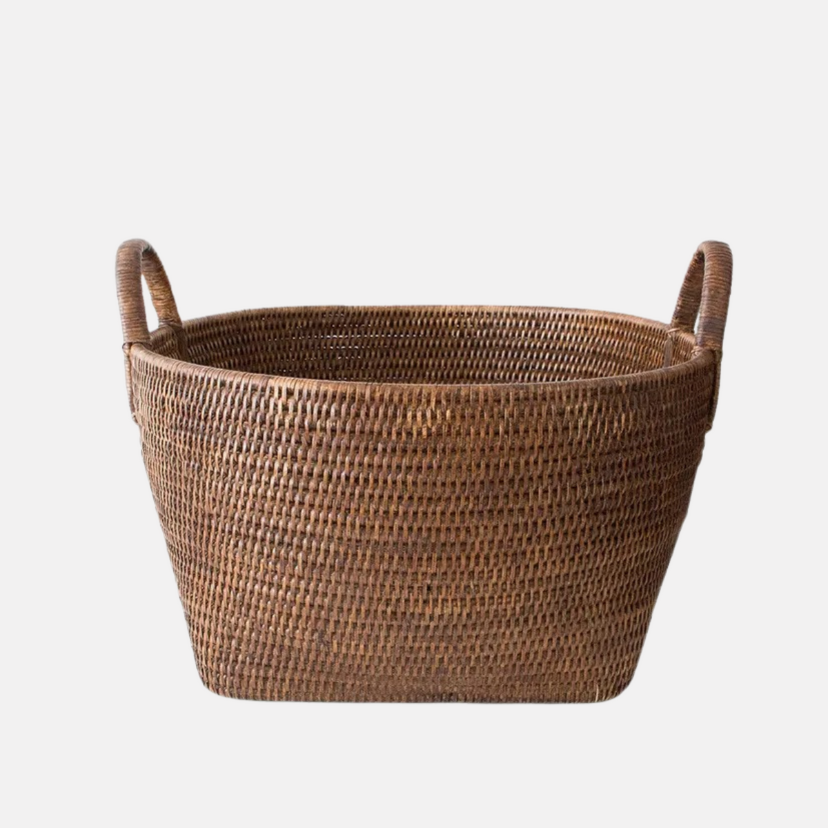 Coco Rattan Basket - Brown