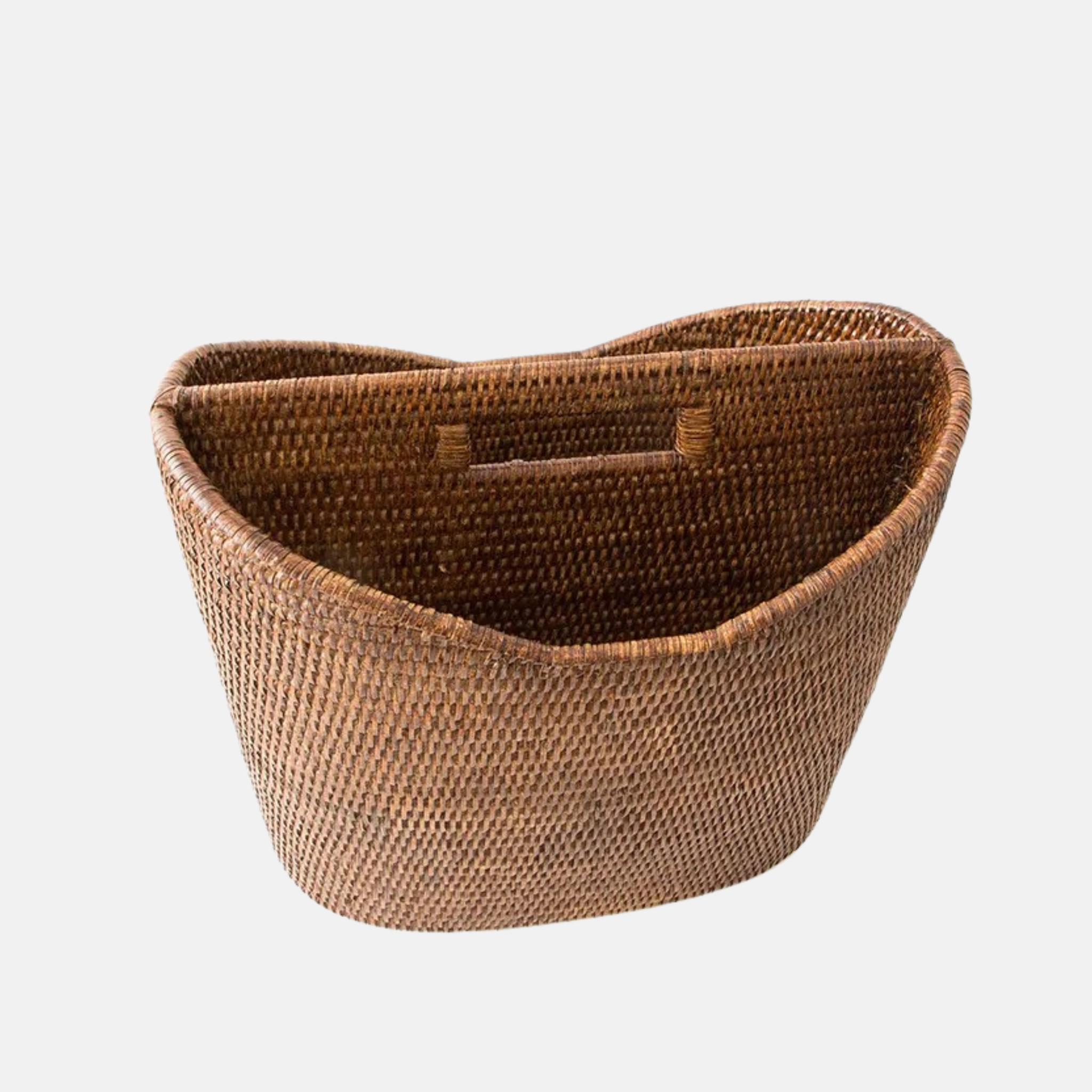 Coco Rattan Oval Magazine Holder