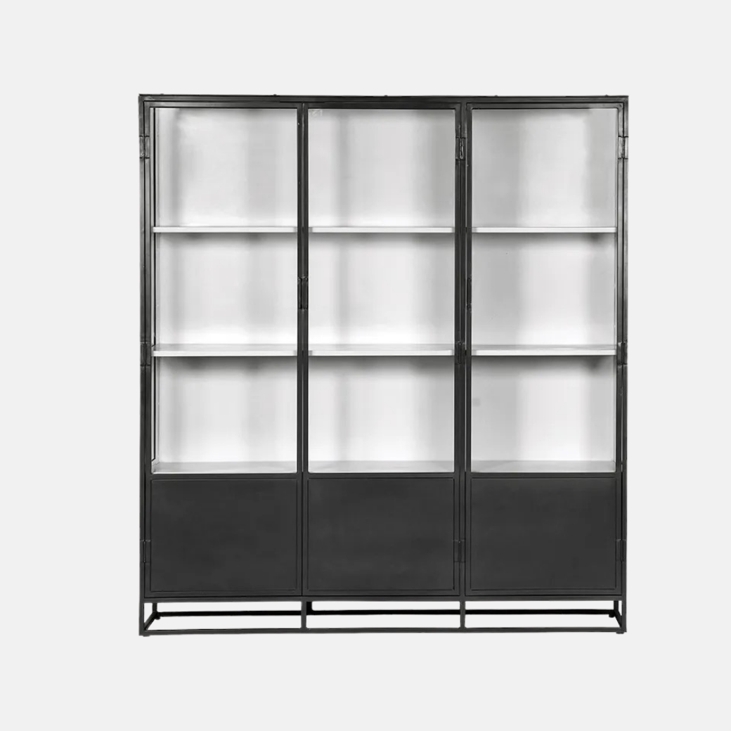 Cole Display Cabinet Triple - Black