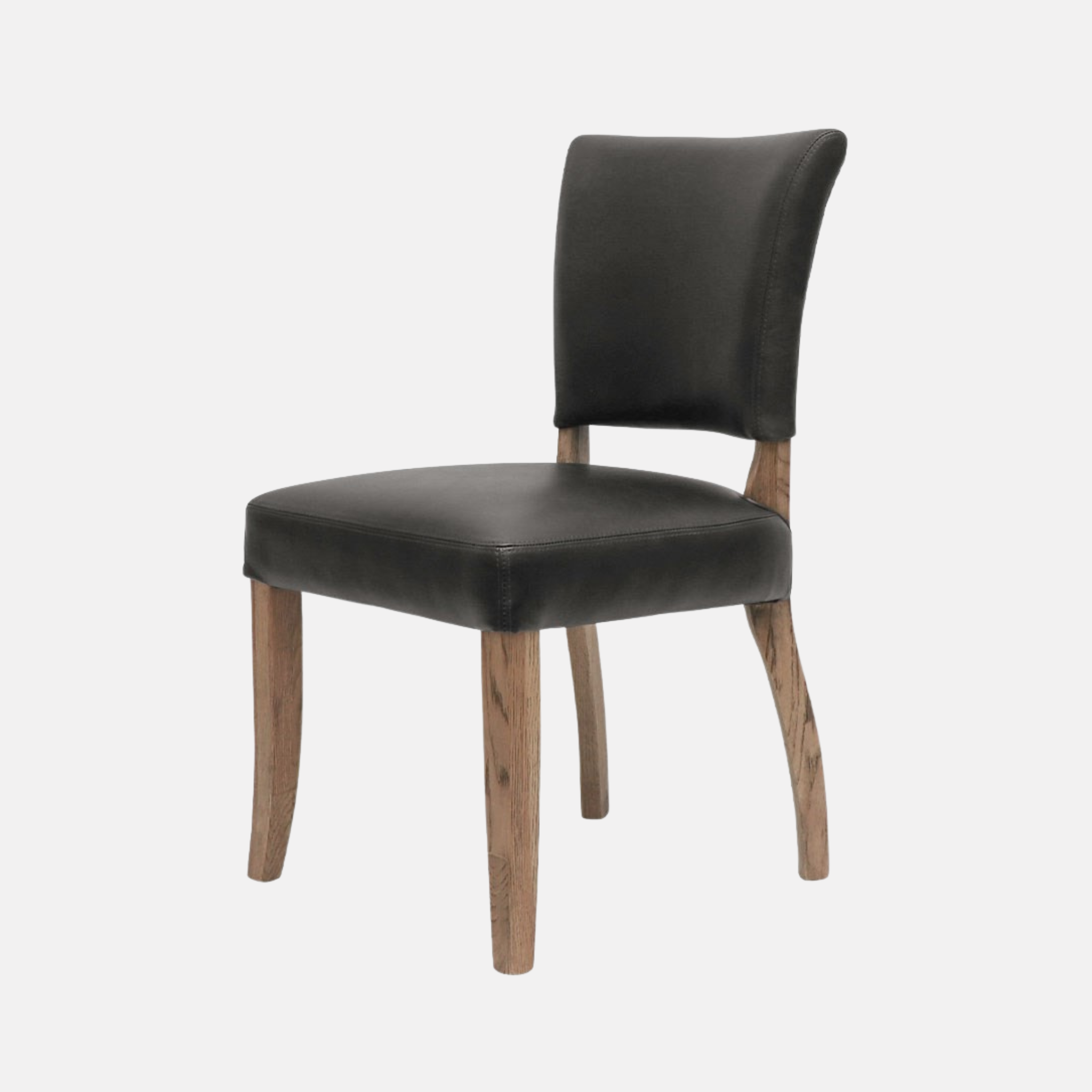 Crane Dining Chair - Black Leather